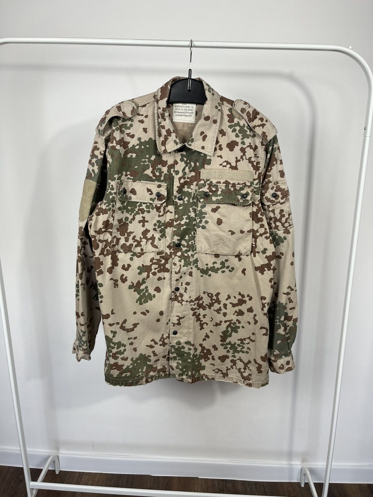 Other Vintage German Army Camo Jacket Military Field Shirt 2003 Size US L / EU 52-54 / 3 - 1 Thumbnail