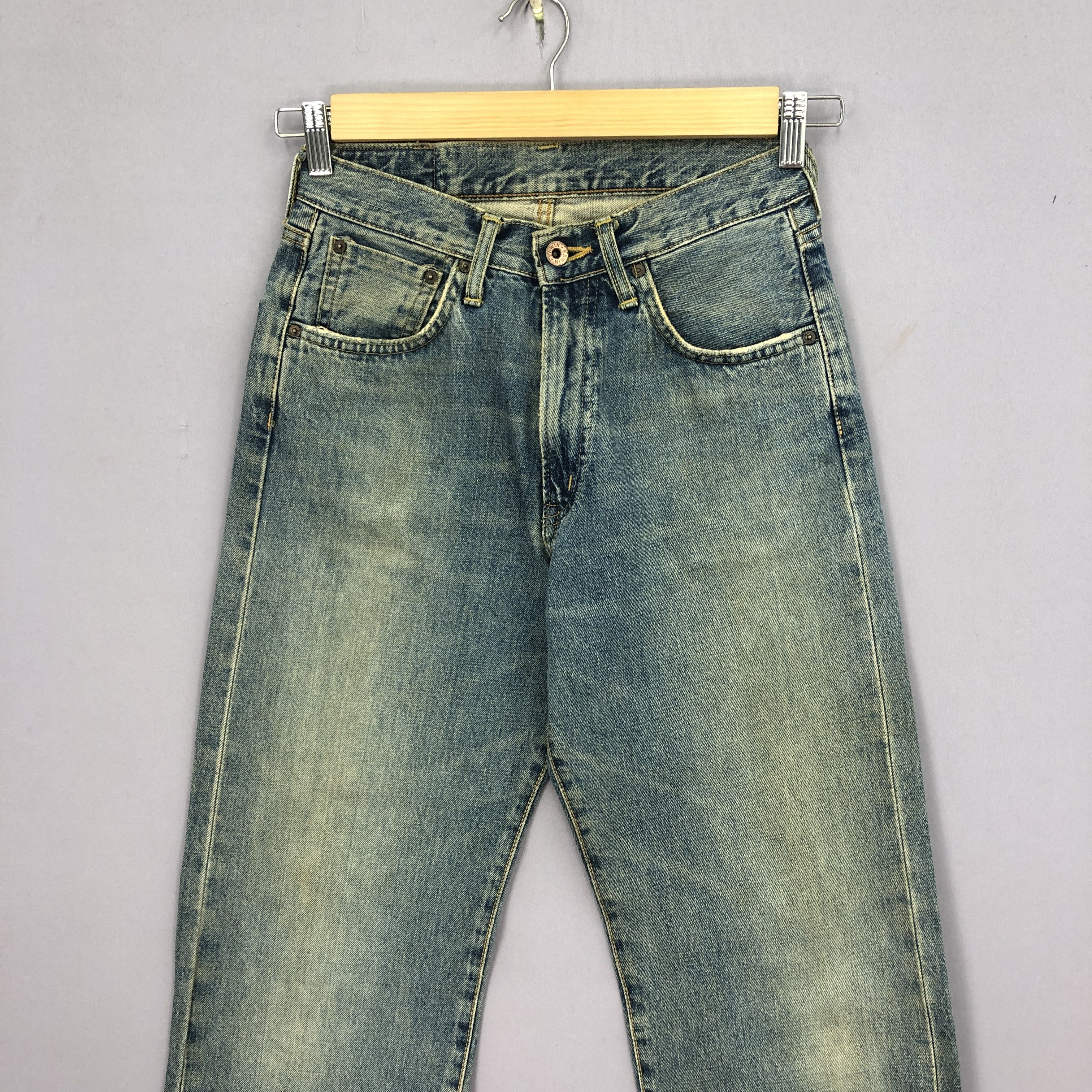 Japanese Brand Vintage 90s Edwin 505x Selvedge Jeans Mud Wash Redline Denim Size 26" / US 2 / IT 38 - 3 Thumbnail