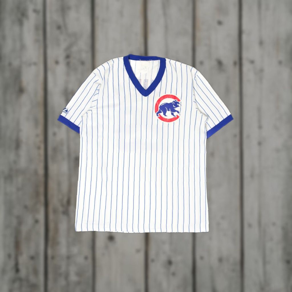Vintage VINTAGE Jeff Samardzija 29 Chicago Cubs Baseball T-Shirt Majestic Large White Unisex Adults Short Sleeve 2000s Mens Size US L / EU 52-54 / 3 - 1 Thumbnail