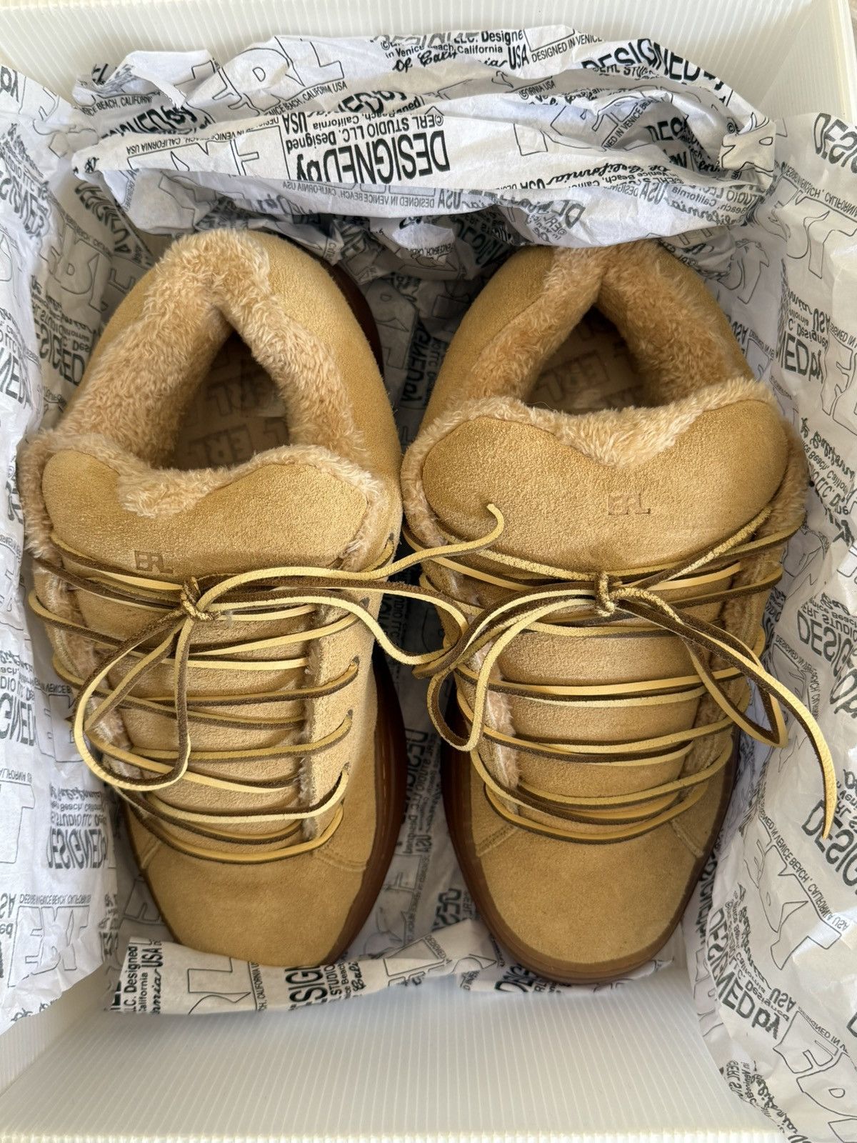 ERL ERL - Vamps Skate Sneaker Sand | Grailed