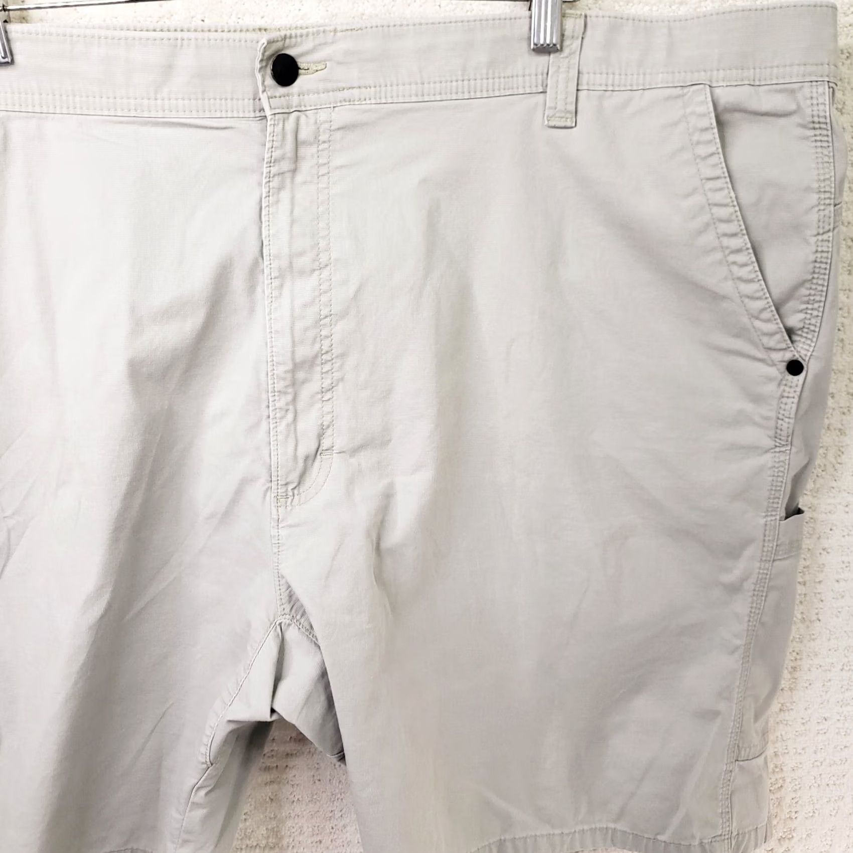 Wrangler Wrangler Outdoor Chino Hiking Shorts Beige 9” Inseam Regular 48 Mens Cotton Nylon Stretch Pockets Logo Zip Front Travel Size US 40 / EU 56 - 3 Thumbnail