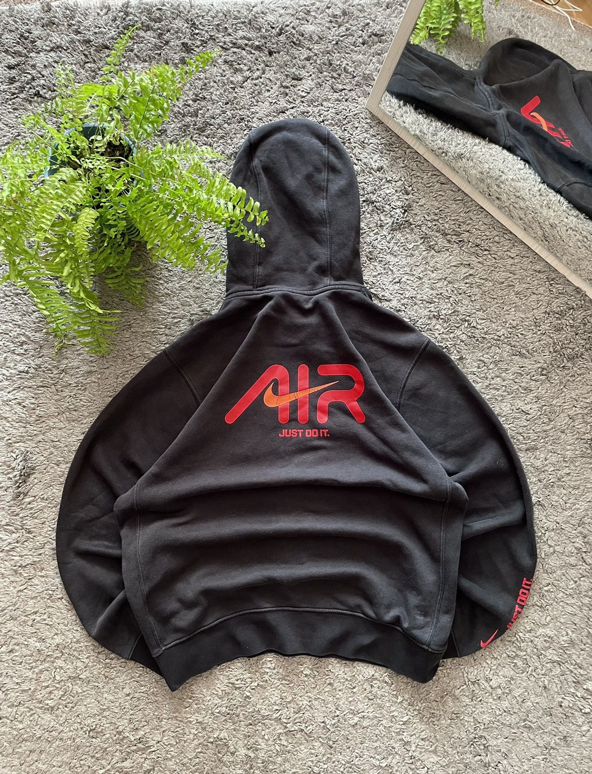 Nike × Vintage Nike Hoodie Streetwear Vintage Big Logo Swoosh Rare Size US M / EU 48-50 / 2 - 1 Thumbnail