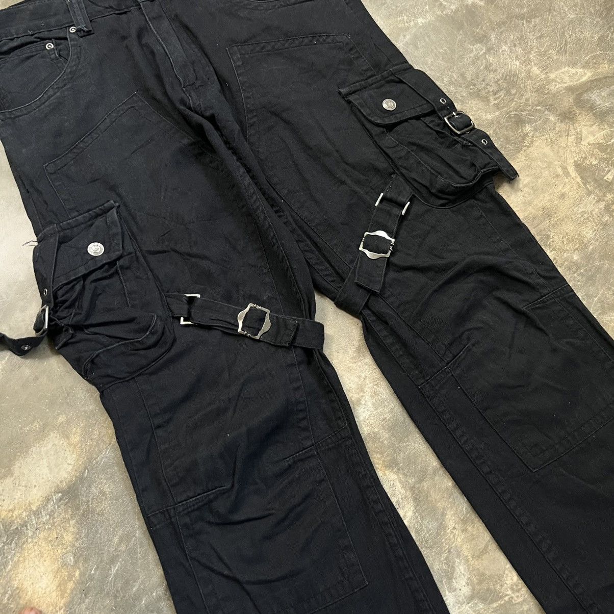 14th Addiction 2000s Bike Star 14th Style Double Knee Bondage Cargo Pants Size US 29 - 5 Thumbnail
