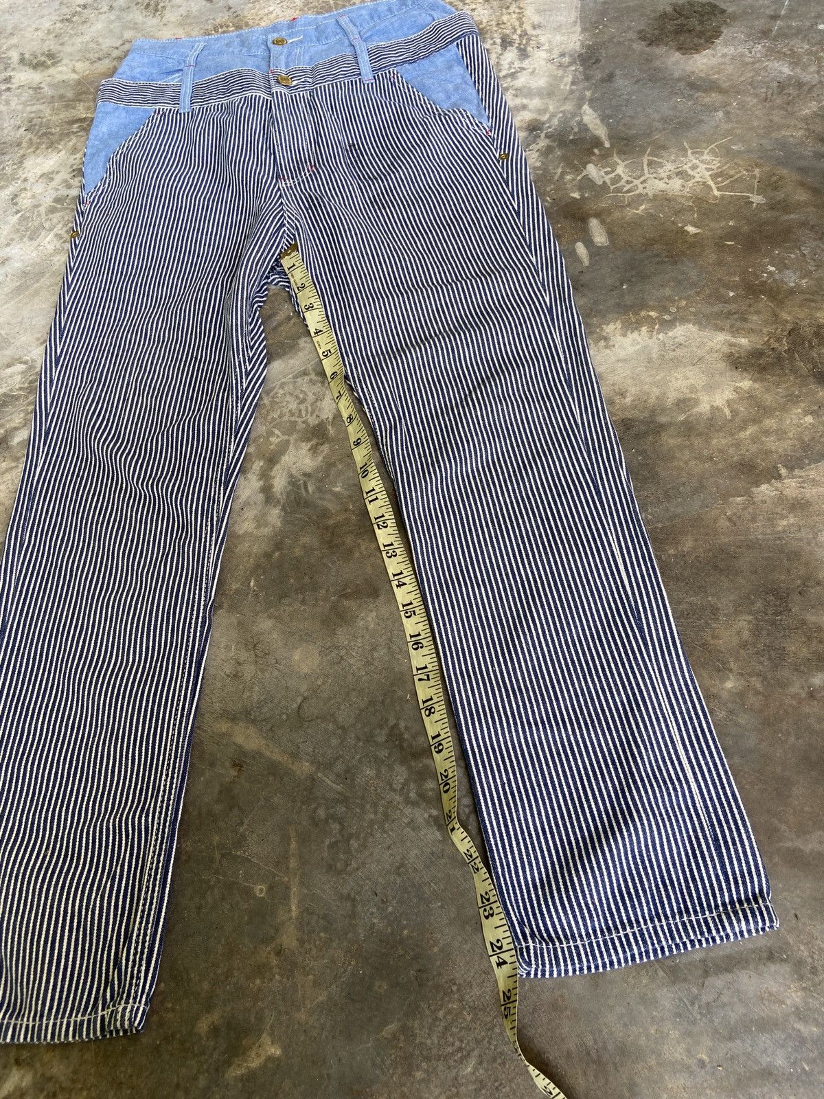 Issey Miyake × Japanese Brand × mercibeaucoup Doublewaist Hickory Stripe Mercibeaucoup Pant Size US 30 / EU 46 - 14 Thumbnail