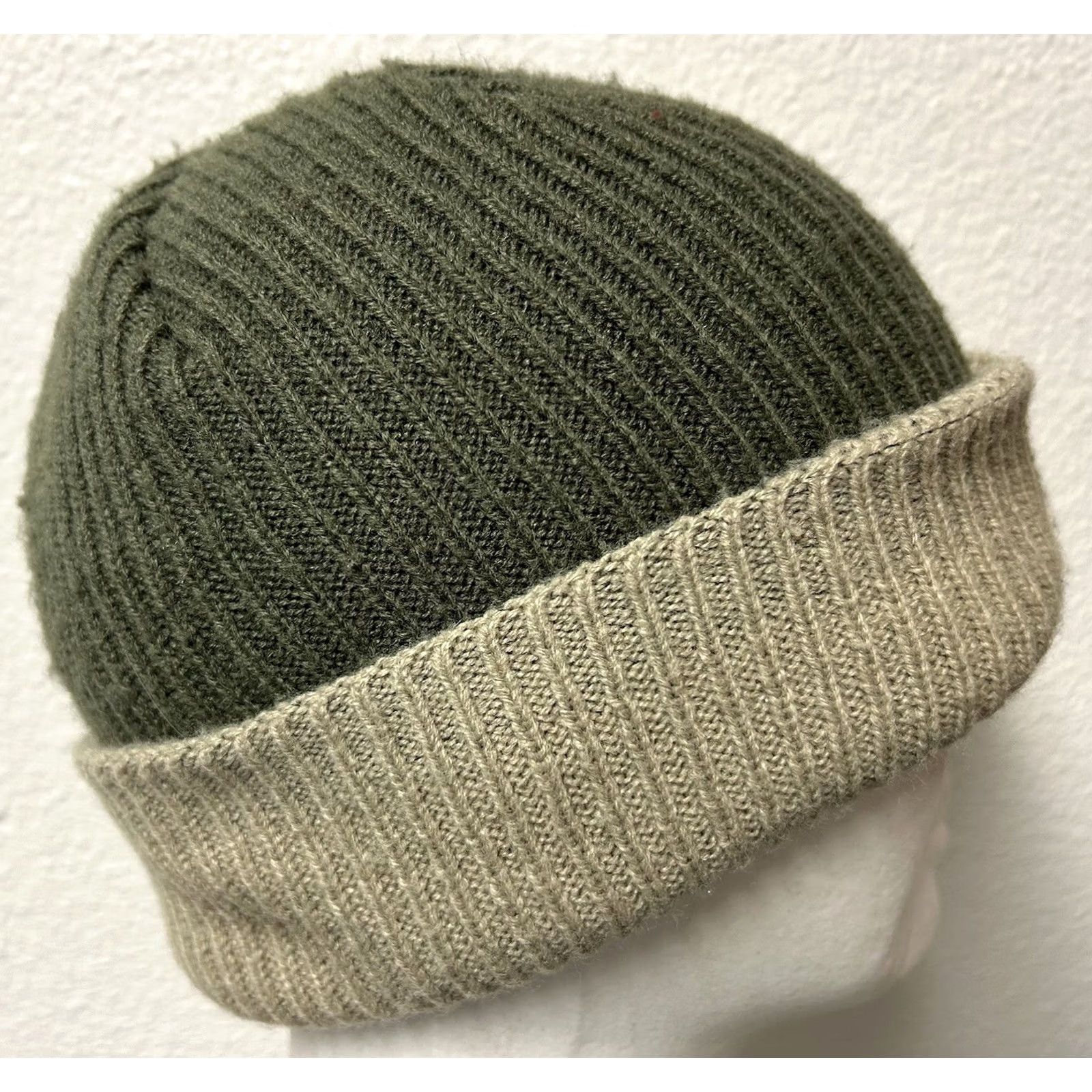 Oakley Oakley Beanie OS Adult Green/Beige Spellout Patch 90s Multicolor Winter Seasonal Mens Size ONE SIZE - 3 Thumbnail