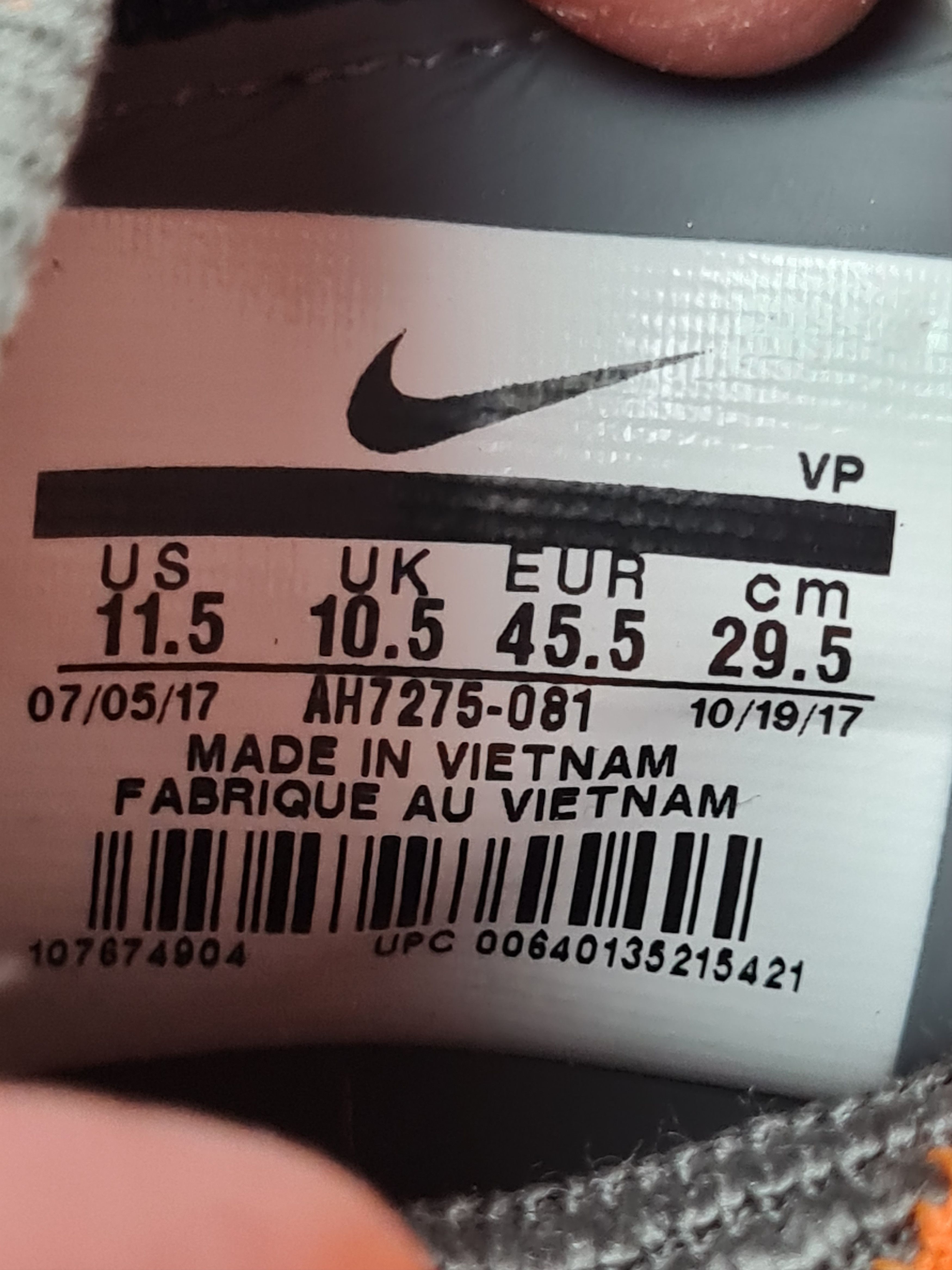 Nike Nike Hypervenom Phantom 3 Elite Football Boots Dark Gray Size US 11.5 / EU 44-45 - 23 Thumbnail