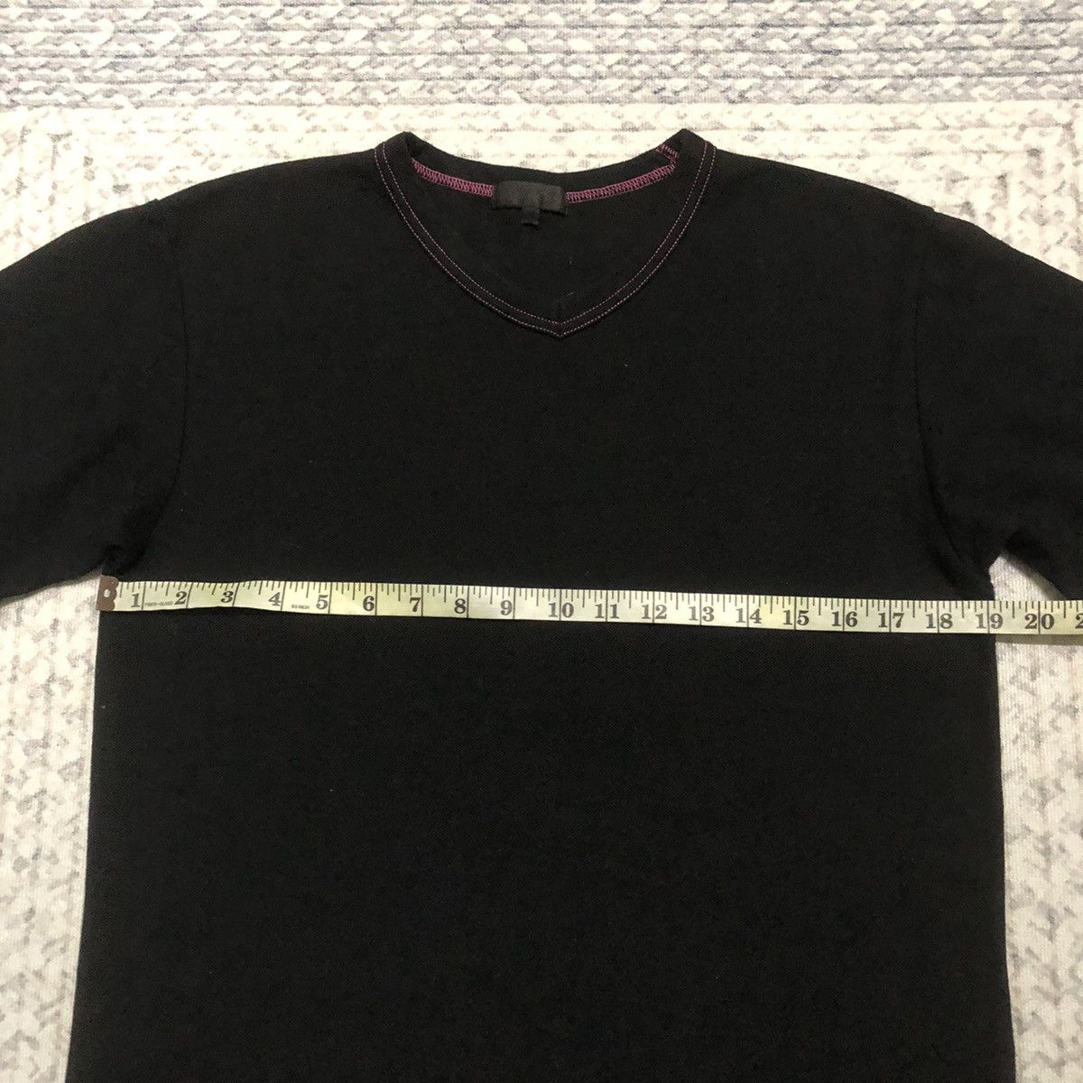 Comme des Garcons 🔥Rare Vintage Comme Des Garçons Homme Plus V-Neck Tees Size US S / EU 44-46 / 1 - 16 Thumbnail