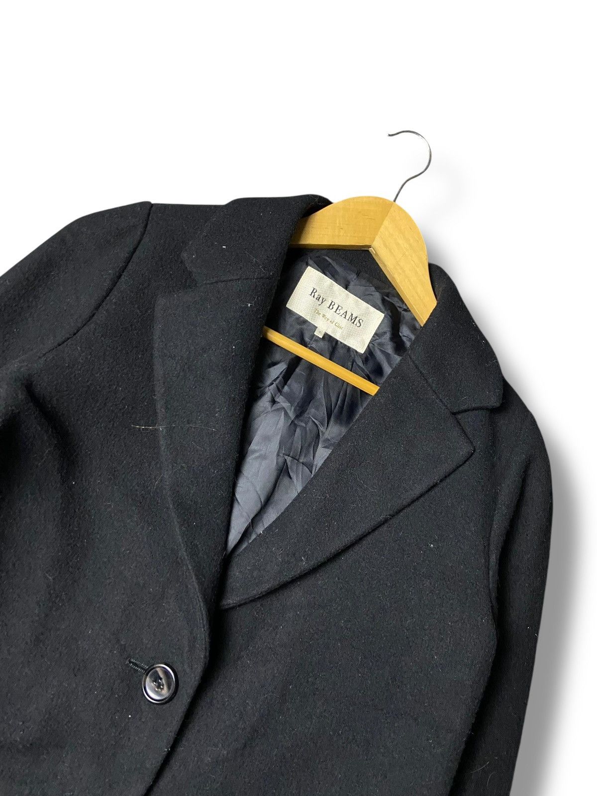 Ray Beams Single Breasted Wool Long Coat (169)