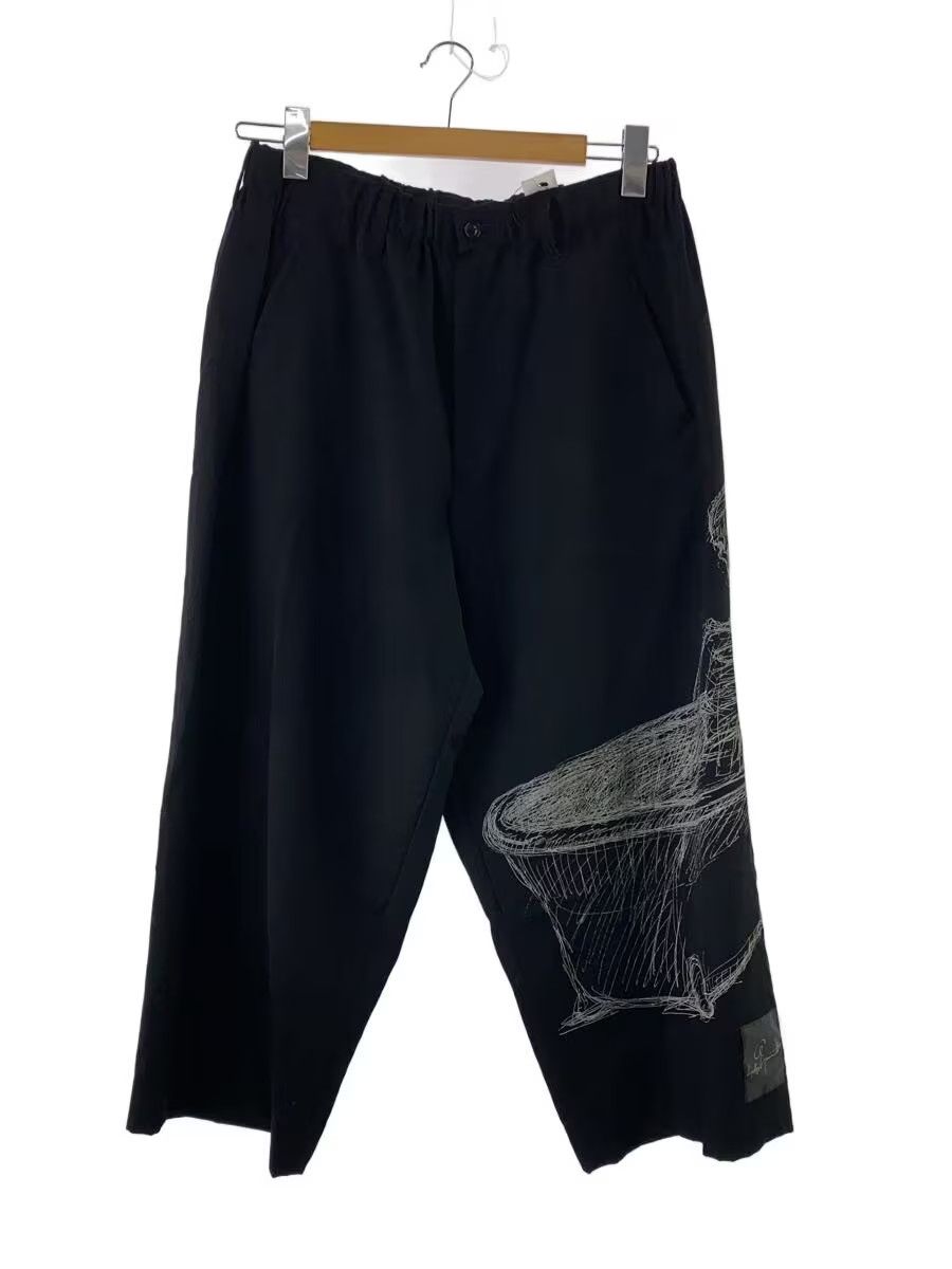 Yohji Yamamoto yohji yamamoto POUR HOMME 16SS Skull Print Easy Pants Size US 29 - 1 Thumbnail