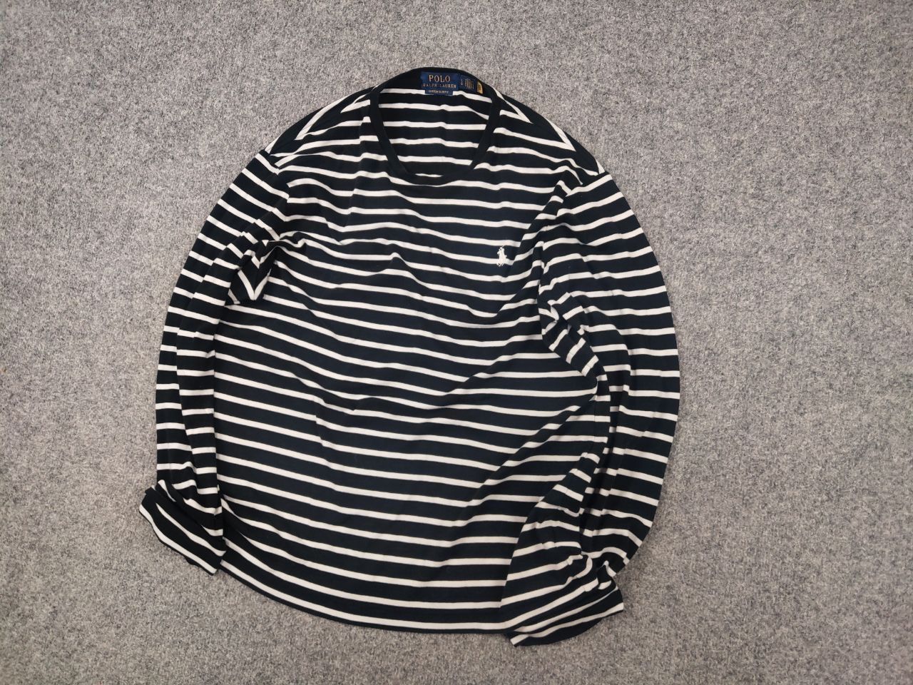 Polo Ralph Lauren Vintage Polo Ralph Lauren Black Striped Long sleeve Y2K Size US L / EU 52-54 / 3 - 3 Thumbnail