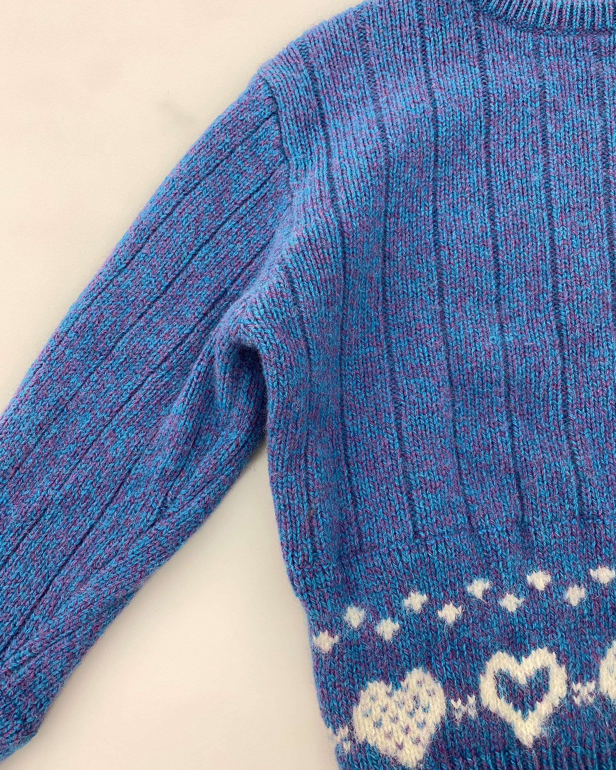 Woolrich Woolen Mills 1980s Hearts Wool Knit Sweater Size M / US 6-8 / IT 42-44 - 5 Thumbnail