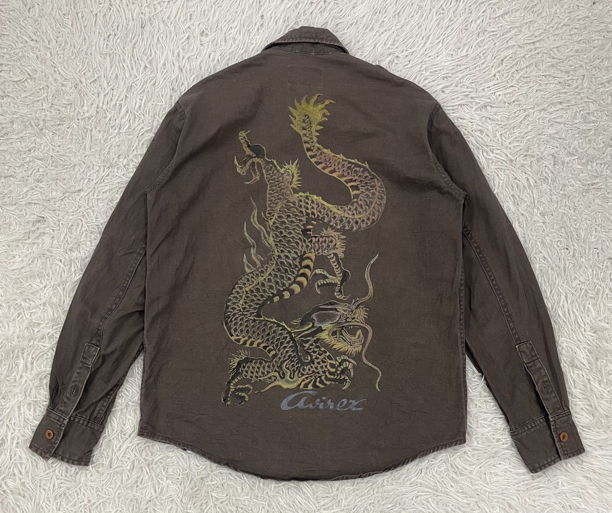Avirex Dragon Printed Avirex Buttons Up Shirt/Jacket Size US M / EU 48-50 / 2 - 1 Thumbnail