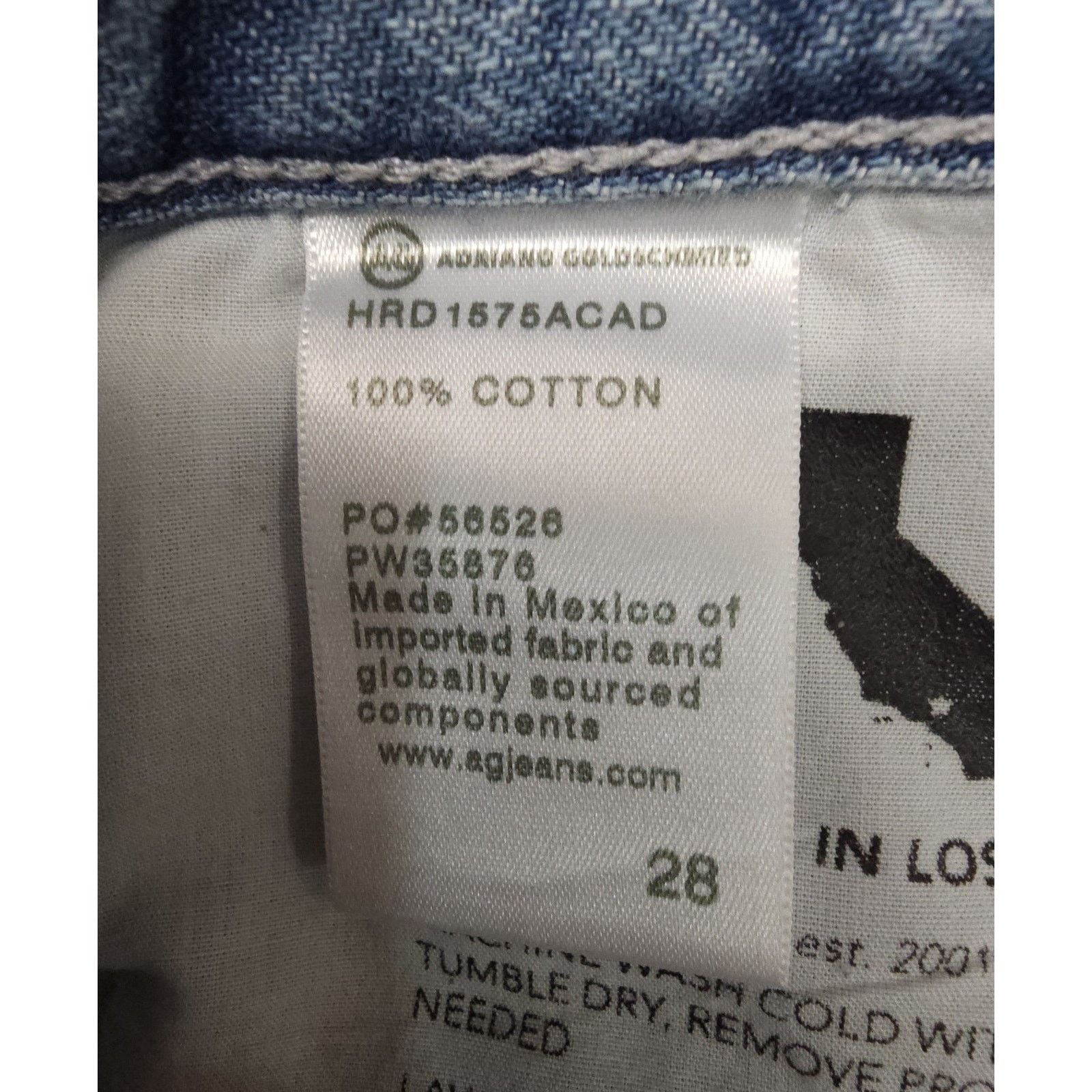 AG Adriano Goldschmied Adriano Goldschmied the Ex-Boyfriend Slim Slouchy Jeans 28 Size 28" / US 6 / IT 42 - 6 Thumbnail