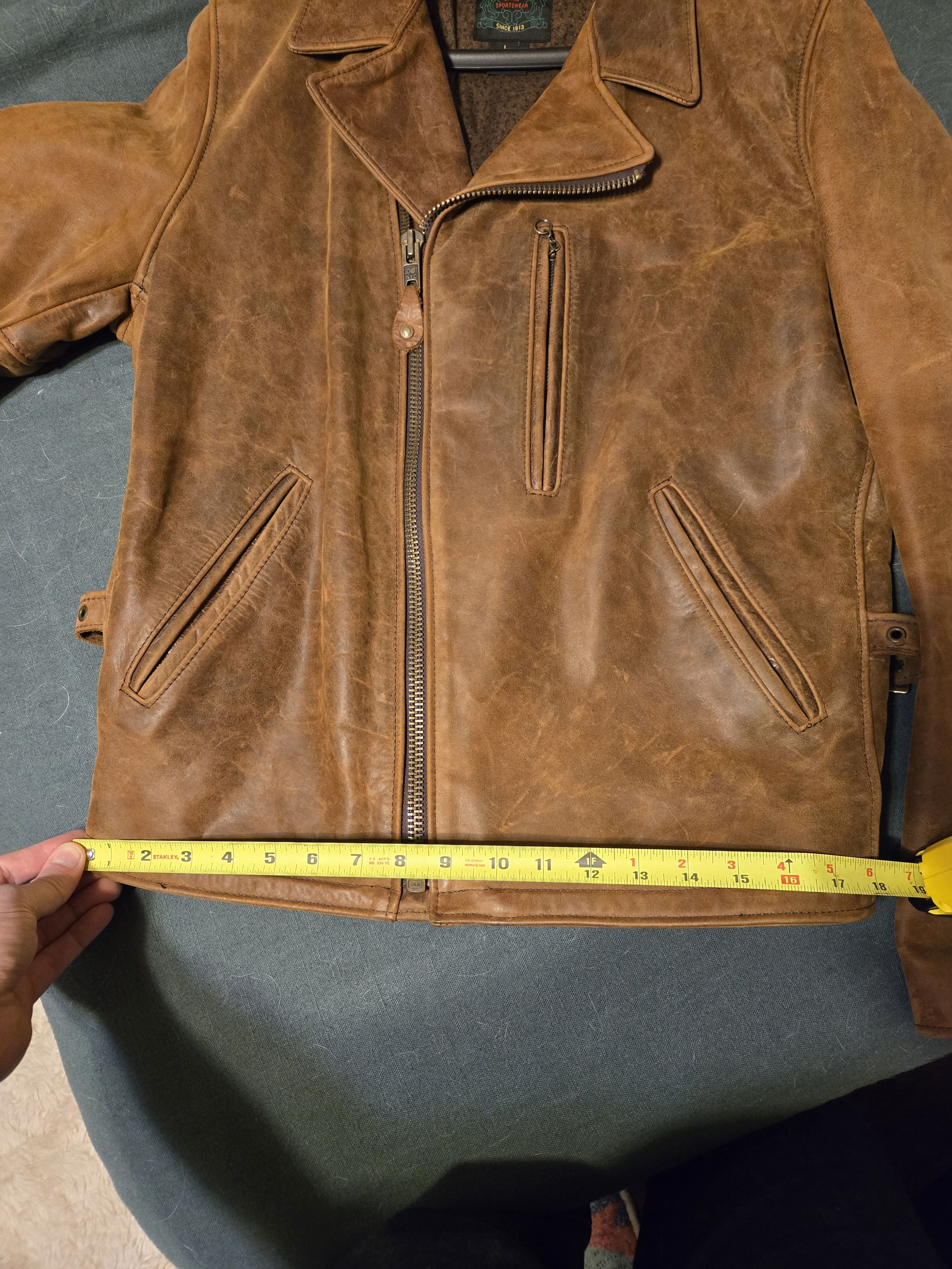 Schott Schott 508 Express Leather Jacket Size US L / EU 52-54 / 3 - 7 Thumbnail