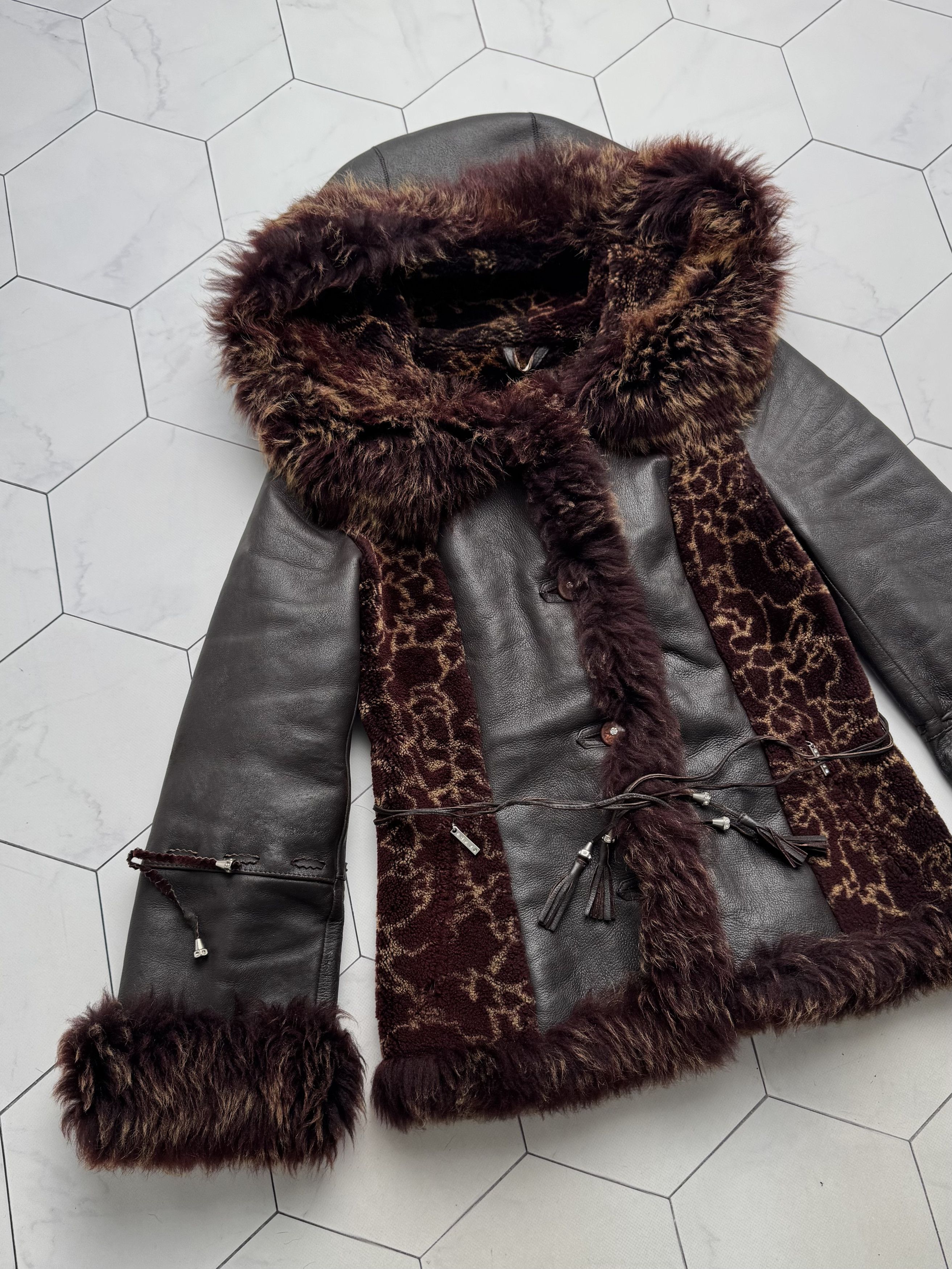 Vintage Vintage Real Sheepskin Hooded Jacket (B550)E2D15 Size M / US 6-8 / IT 42-44 - 7 Thumbnail