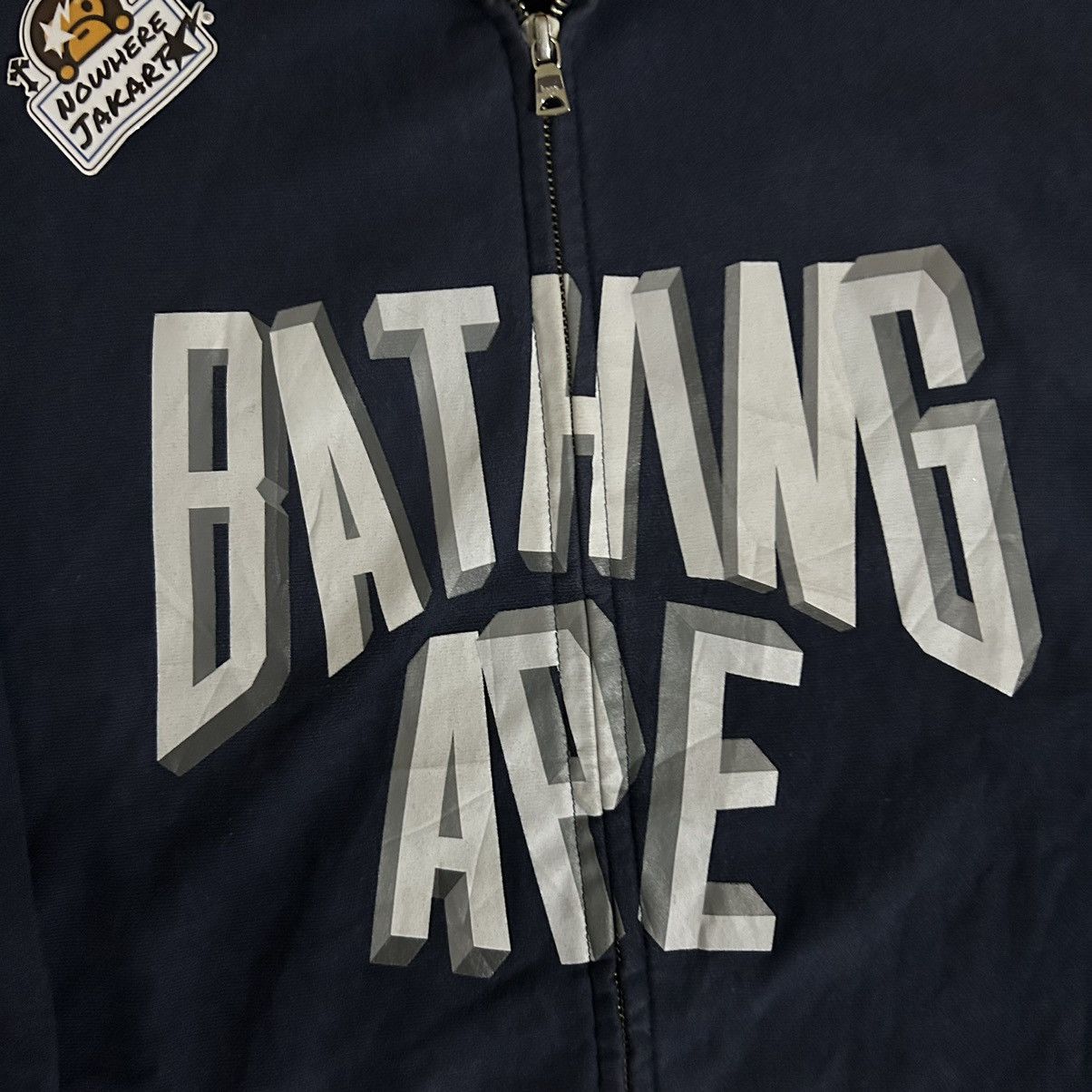 Bape 3D NYC Logo Full Zip Hoodie Size US XL / EU 56 / 4 - 5 Thumbnail