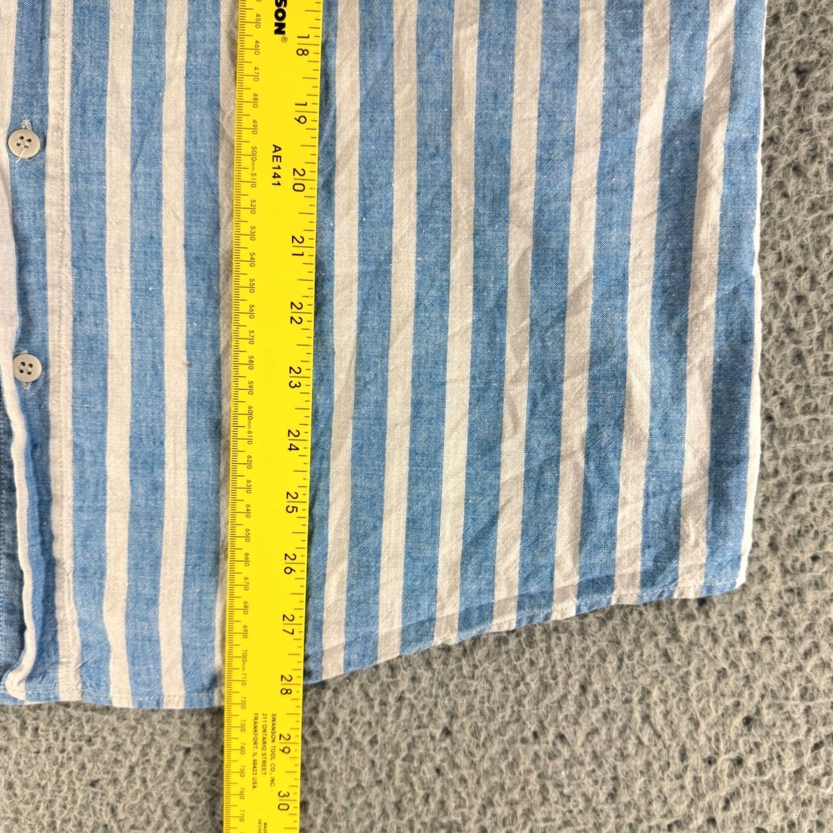 CO VINTAGE Cucamonga Clothing Co Button Up Shirt Mens M Blue Striped Cotton Shirt Mens Medium Blue Striped Vintage Cotton Size US M / EU 48-50 / 2 - 7 Thumbnail