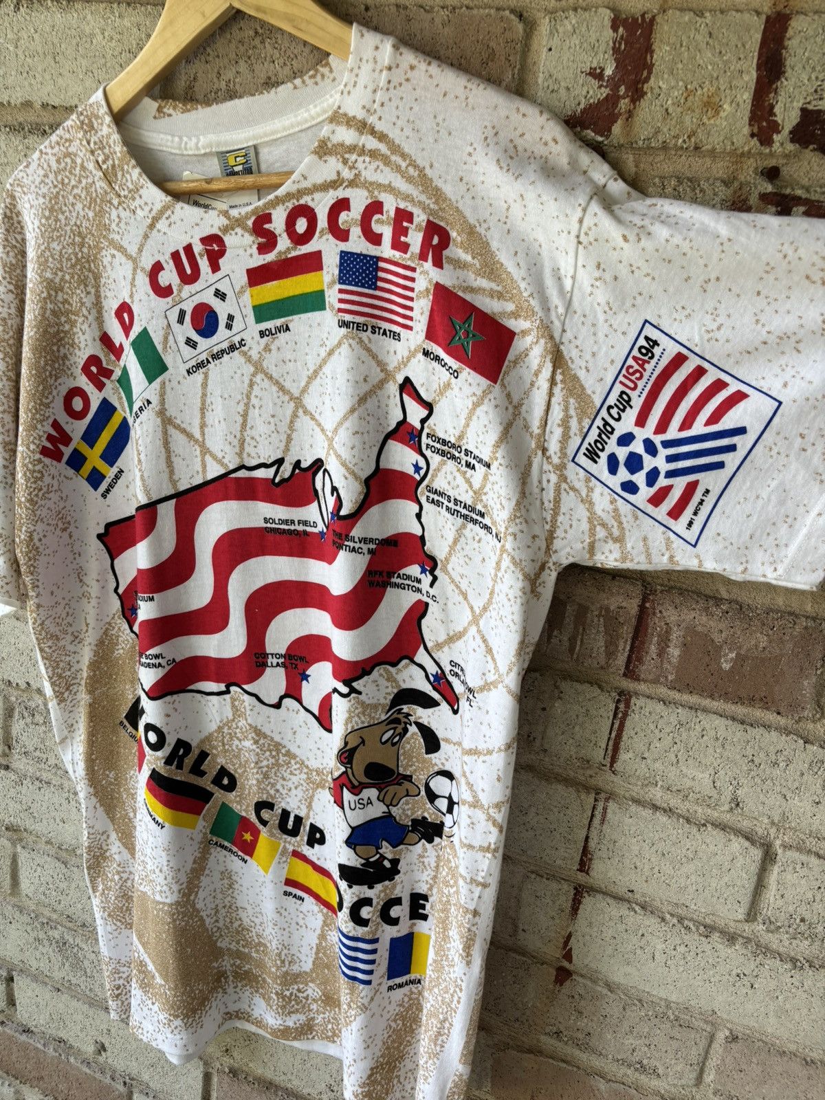 Vintage Vintage 1994 World Cup USA Aop Shirt Size US L / EU 52-54 / 3 - 2 Thumbnail