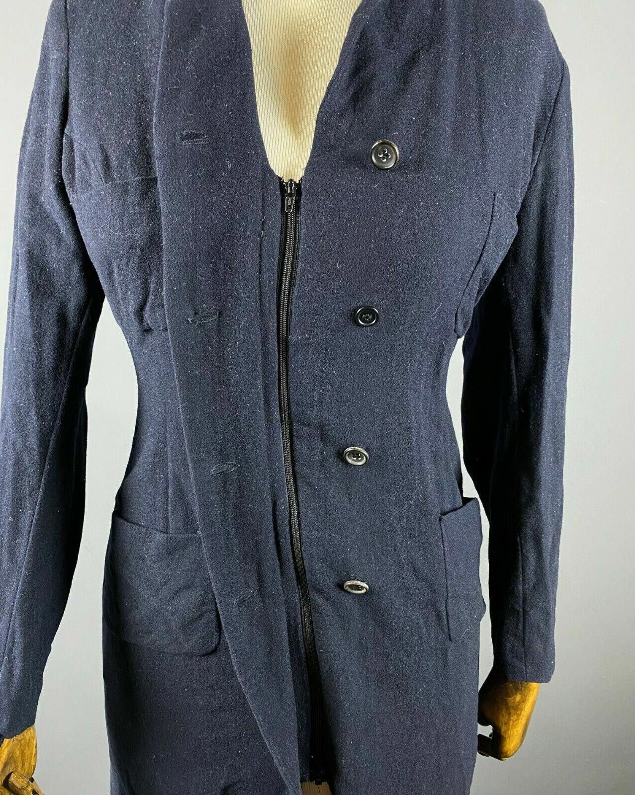 Jil Sander Ladies Jil Sander Navy Wool Zip Up Multi Pocket Coat Jacket Size M / US 6-8 / IT 42-44 - 5 Thumbnail