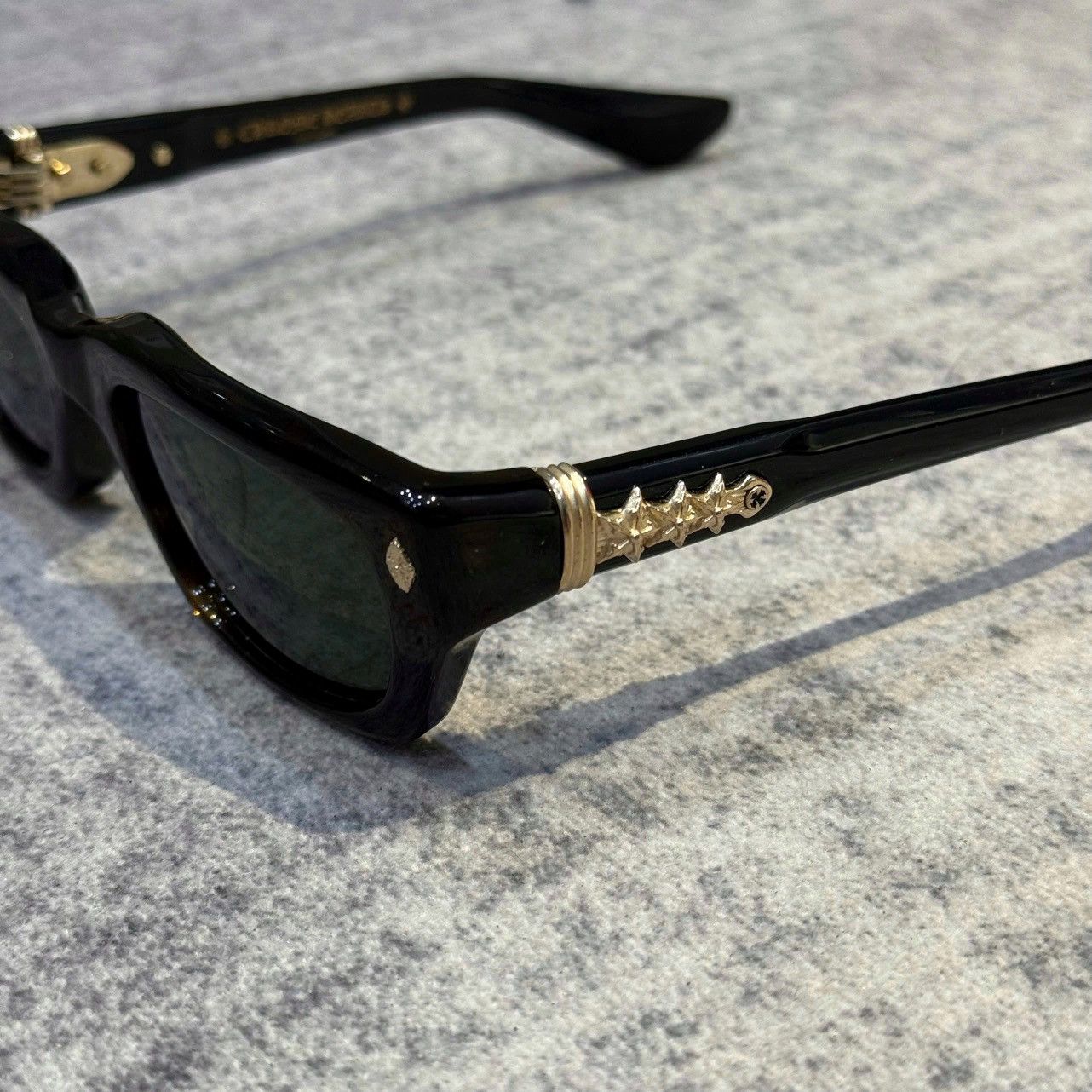 Chrome Hearts CHROME HEARTS IDAWANNA DARK TORTOISE BLACK Size ONE SIZE - 2 Thumbnail