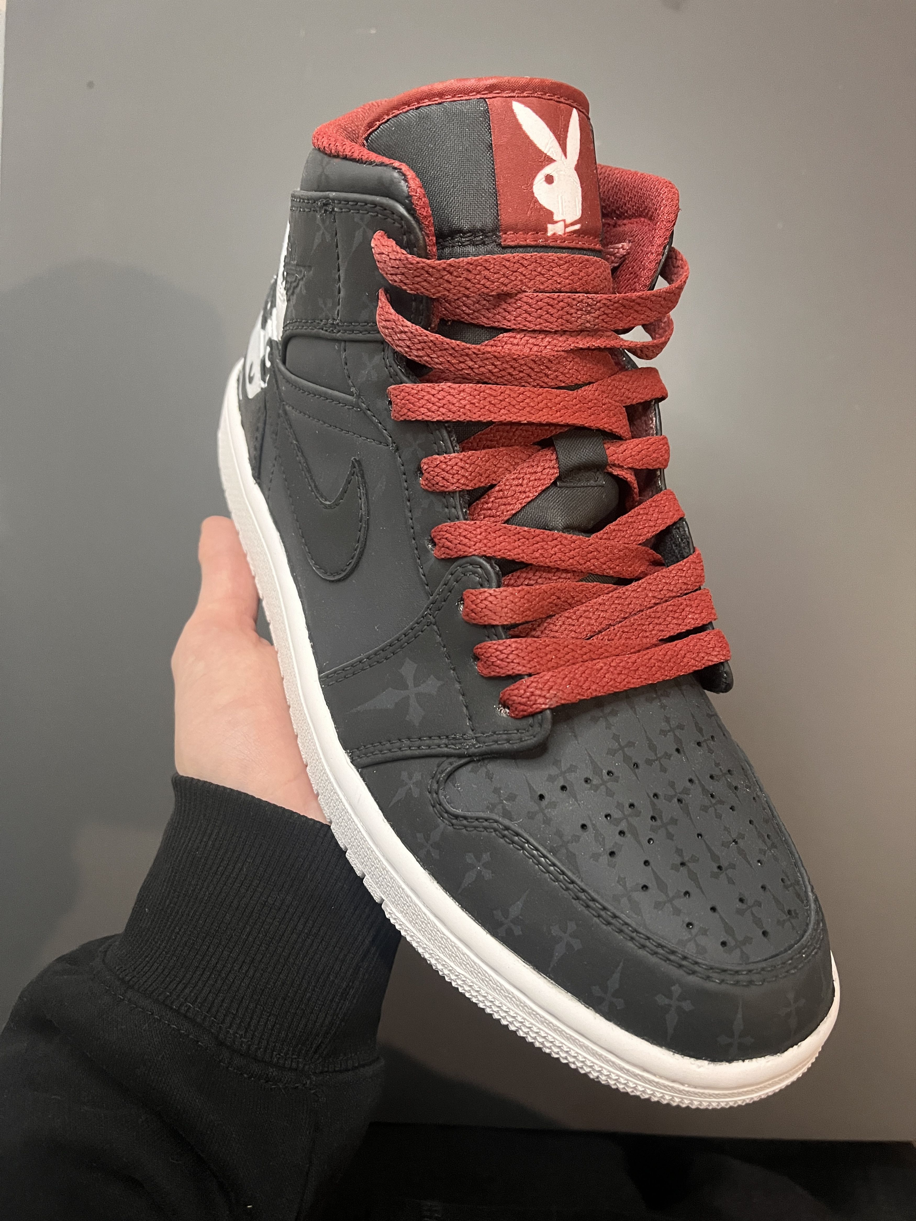 Nike Jordan 1 mid "playboi carti" CUSTOM Size US 9.5 / EU 42-43 - 3 Thumbnail
