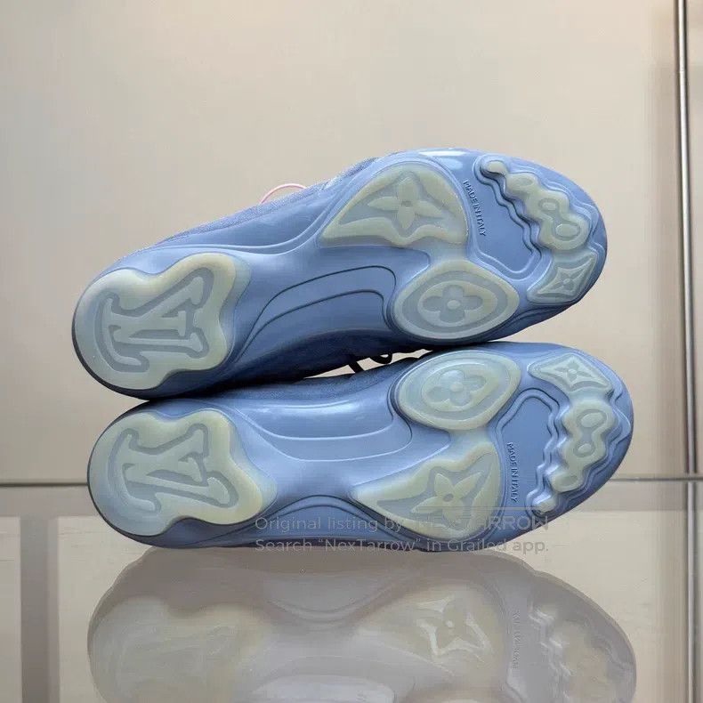 Louis Vuitton Louis Vuitton Footprint Soccer 25 New Blue Suede Sportswea Size US 9 / EU 42 - 7 Thumbnail