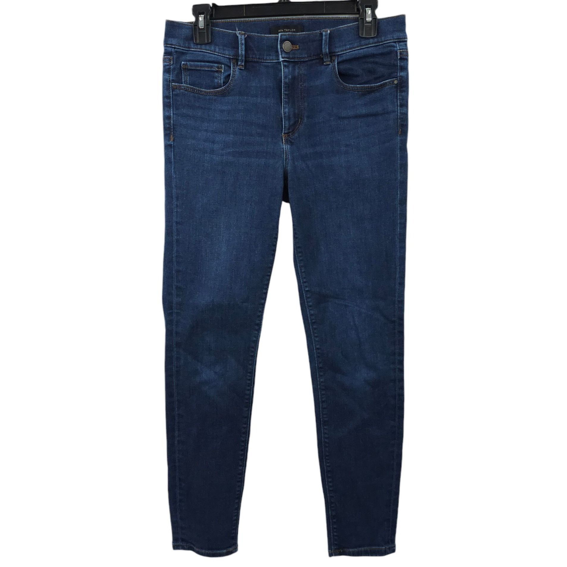 Ann Taylor Ann Taylor The Skinny Stretch Dark Wash Jeans Womens Size 6 Size 28" / US 6 / IT 42 - 1 Thumbnail