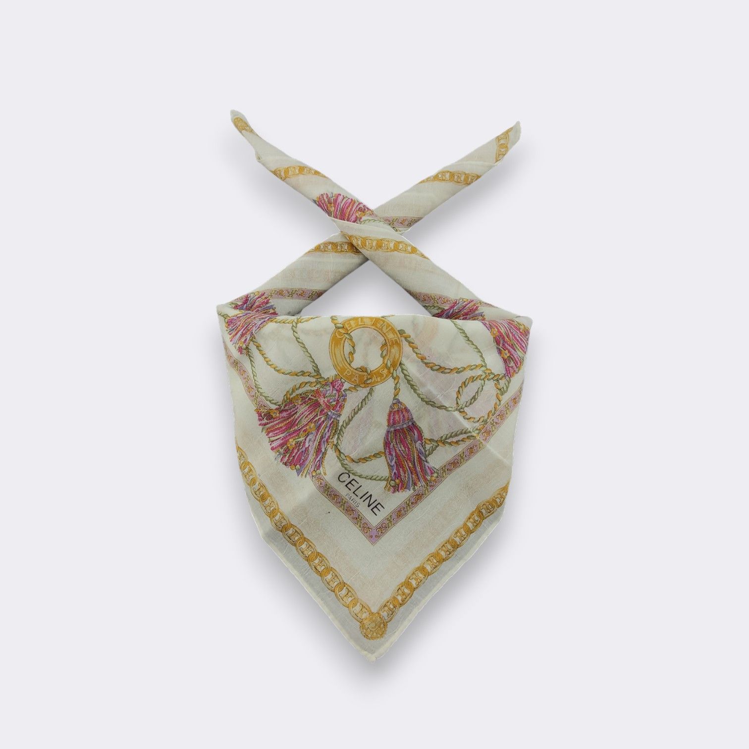Celine Vintage Celine Handkerchief Neckerchief Bandana H263D Size ONE SIZE - 1 Thumbnail