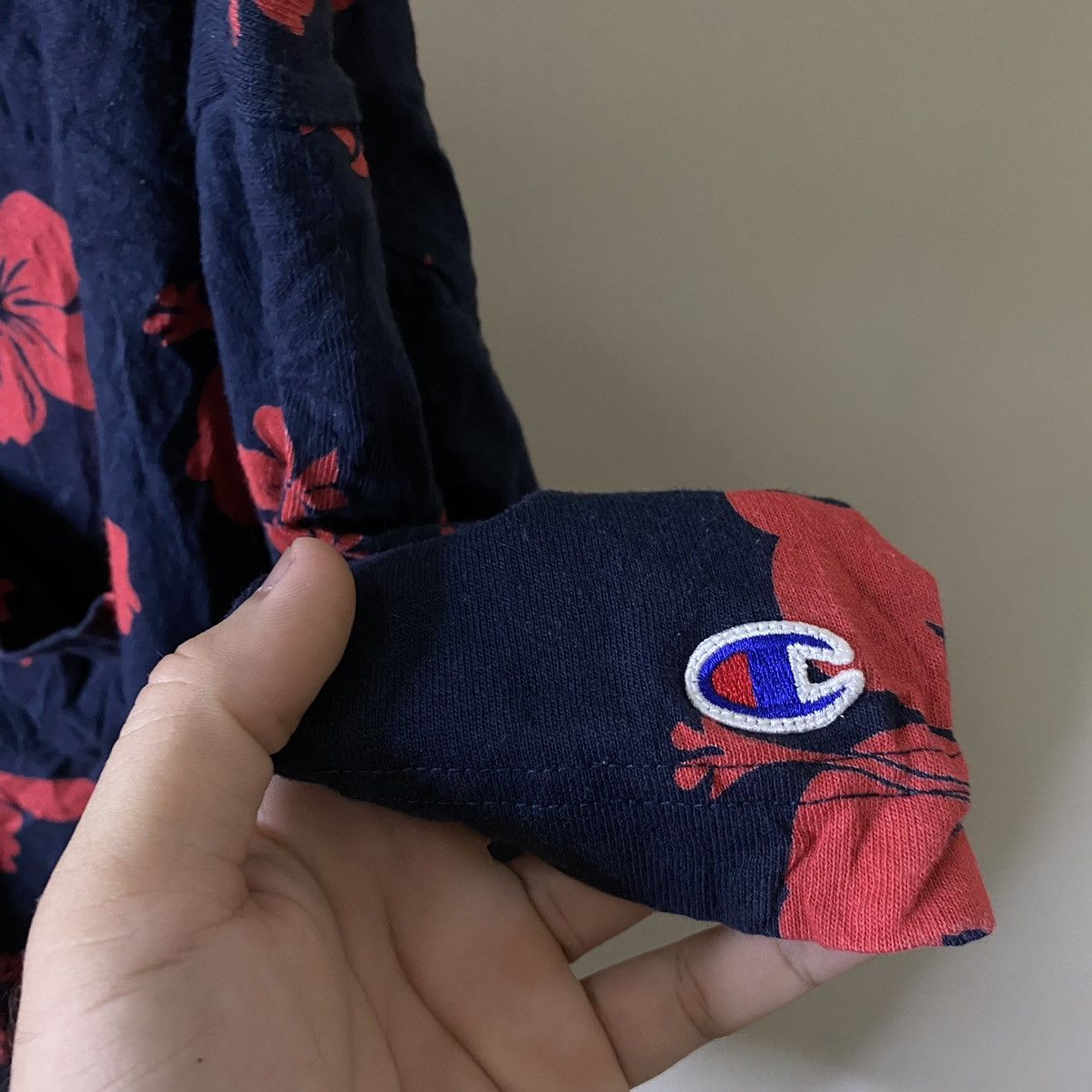 Champion Vintage Y2K Champion Floral AllOverPrint Polo T Shirt Size US XXL / EU 58 / 5 - 3 Thumbnail