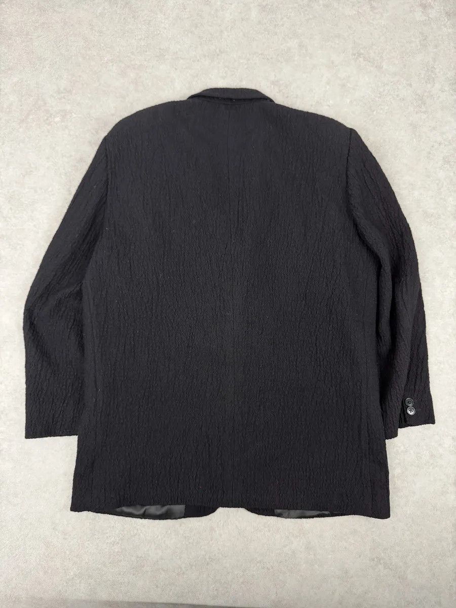 Emporio Armani 1990s Emporio Armani Black Pleats Blazer Jacket Size US S / EU 44-46 / 1 - 5 Thumbnail