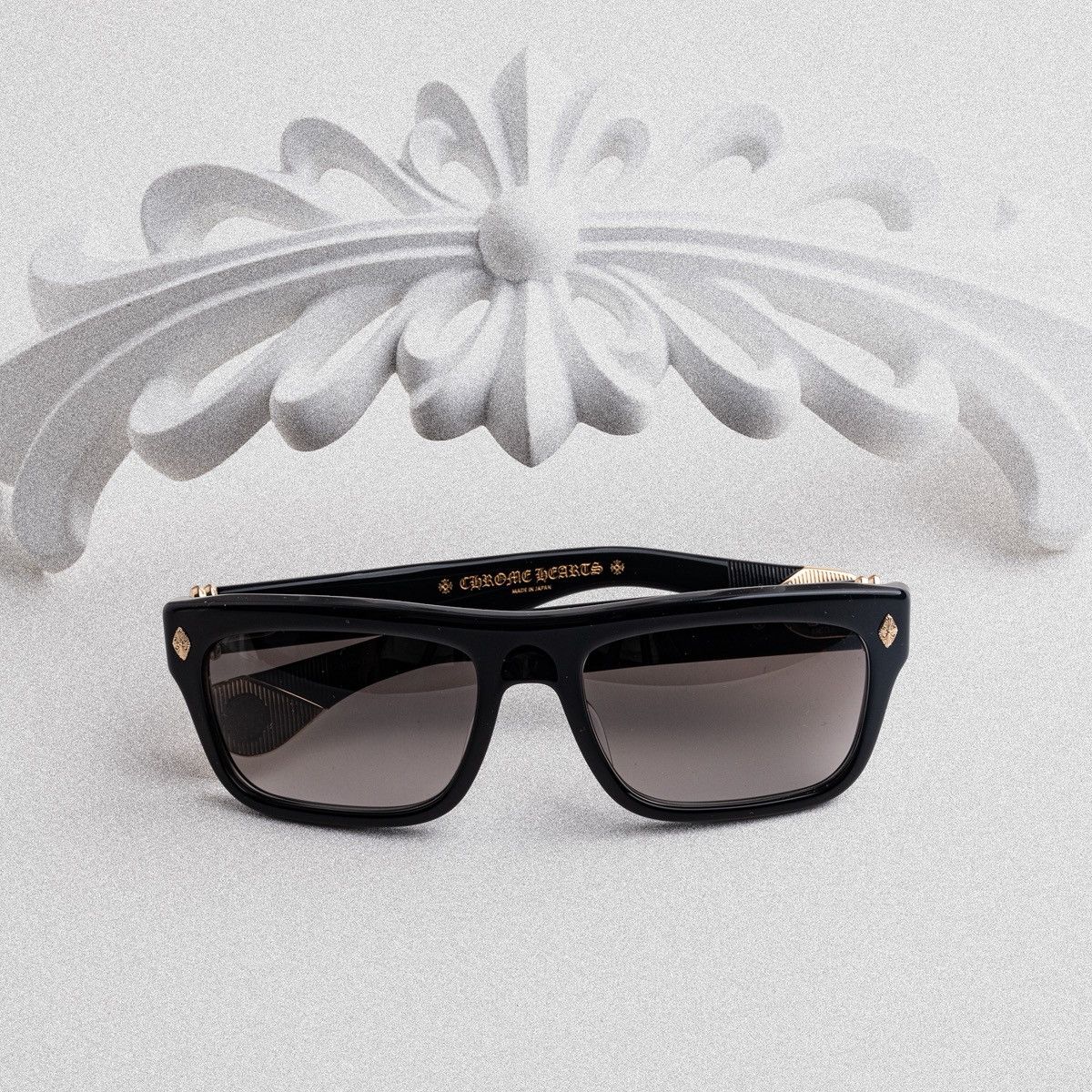 Chrome Hearts CHROME HEARTS SLUSS BUSSIN II BLACK-18KGP SUNGLASSES Size ONE SIZE - 6 Thumbnail