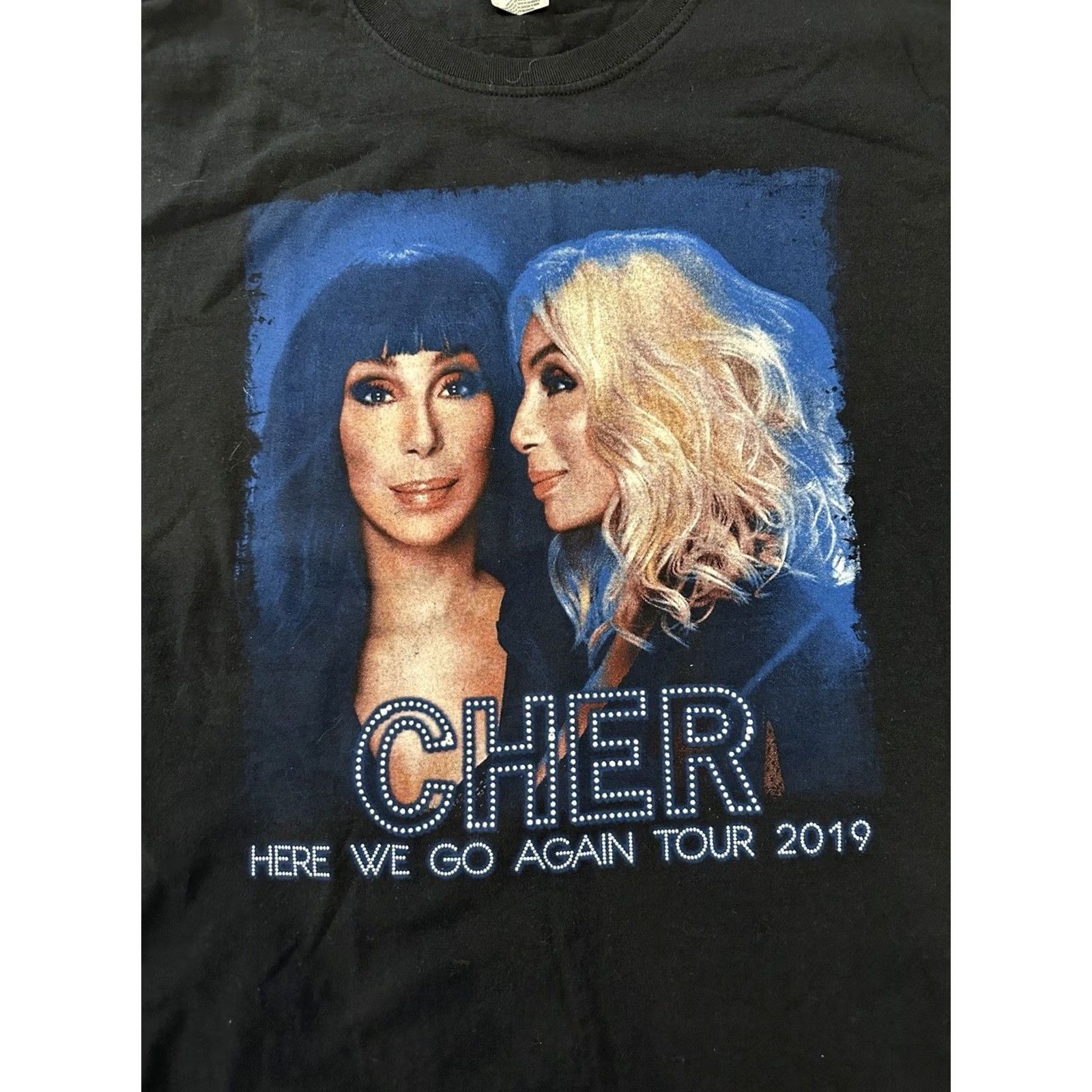 Fruit Of The Loom Cher Here We Go Again Tour 2019 T Shirt Large Size US L / EU 52-54 / 3 - 2 Thumbnail