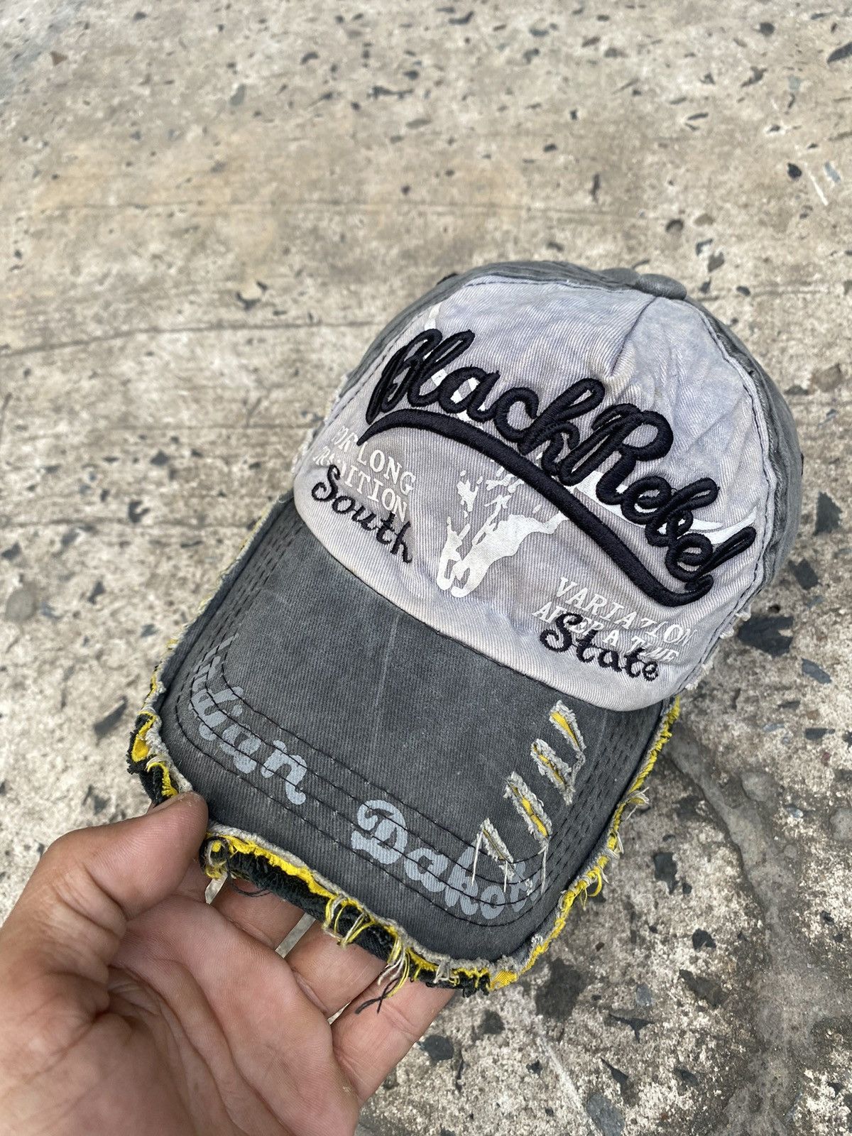 Japanese Brand × Vintage Vintage Black Rebel Indian Dakota Distressed Hats Size ONE SIZE - 5 Thumbnail