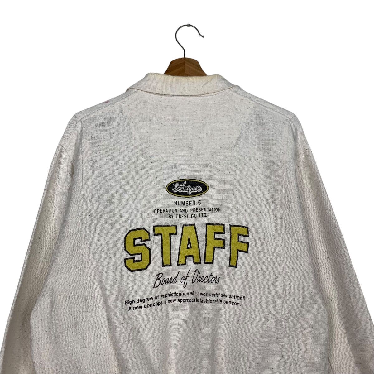 Vintage 90s Foreigners Number 5 Staff Boards of Directors #2447-C109 Size US M / EU 48-50 / 2 - 2 Thumbnail