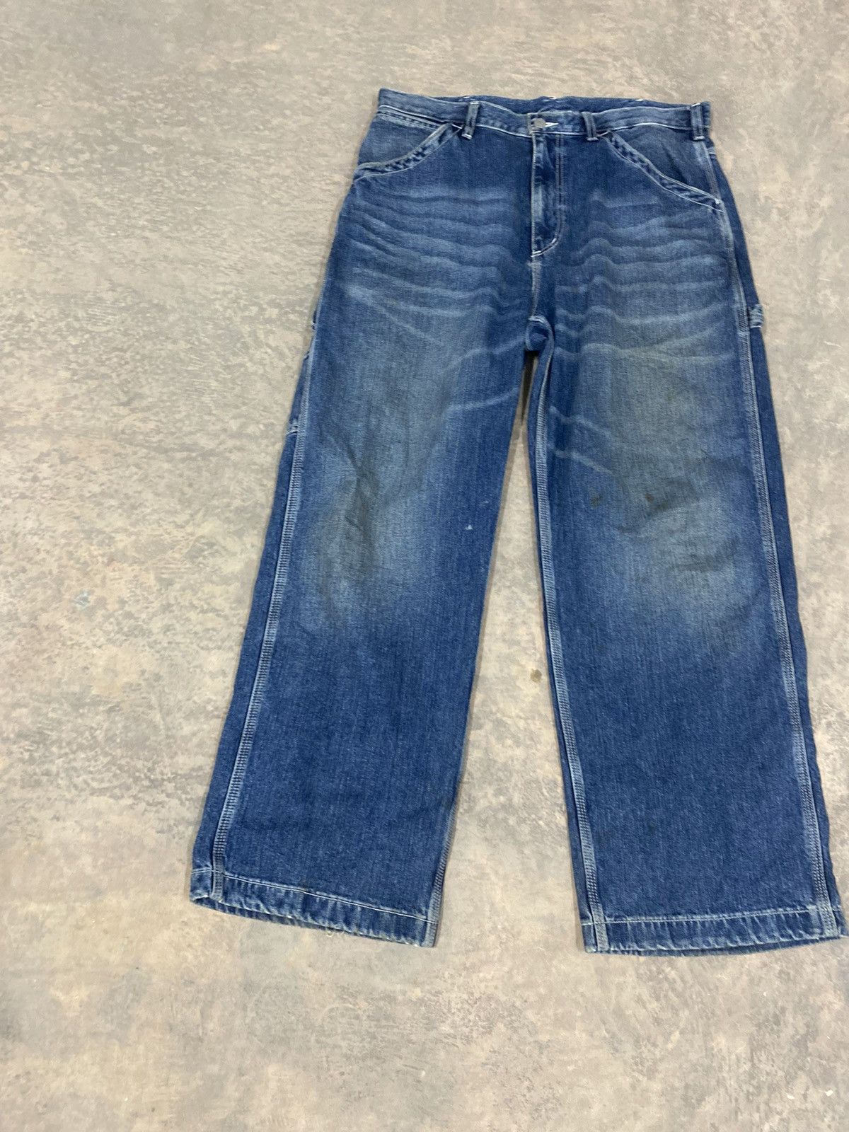 Hysteric Glamour GU JAPAN CARPENTER PANTS BAGGY WIDE LGB Size US 36 / EU 52 - 3 Thumbnail
