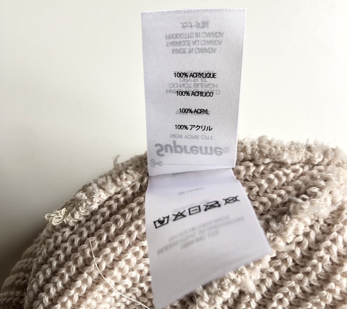 Supreme Supreme FW21 Loose Gauge Beanie TAUPE Size ONE SIZE - 5 Thumbnail