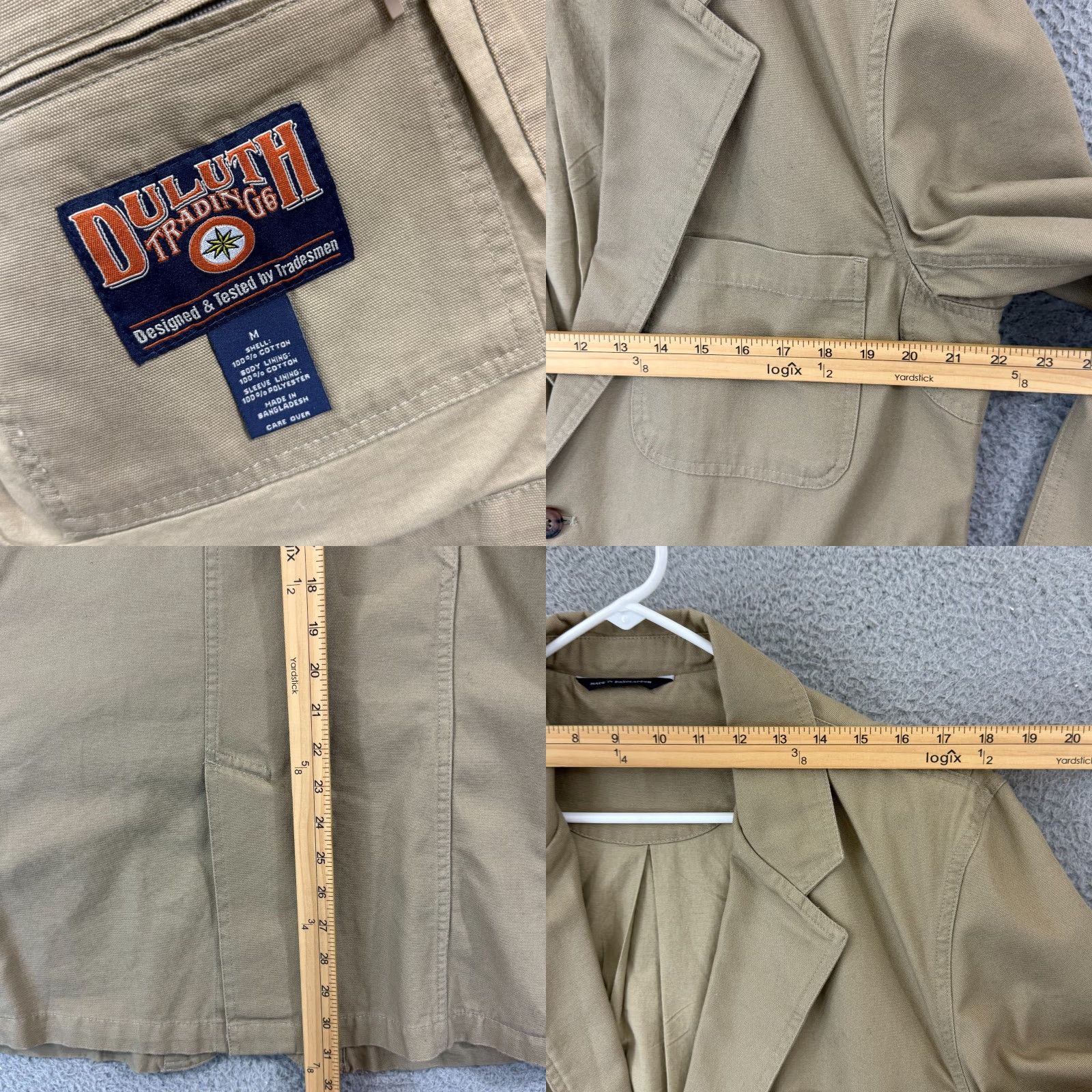 Vintage Duluth Trading Blazer Mens Medium Beige Long Sleeve Jacket Overcoat Casual Workwear Winter Everyday Size US M / EU 48-50 / 2 - 8 Thumbnail
