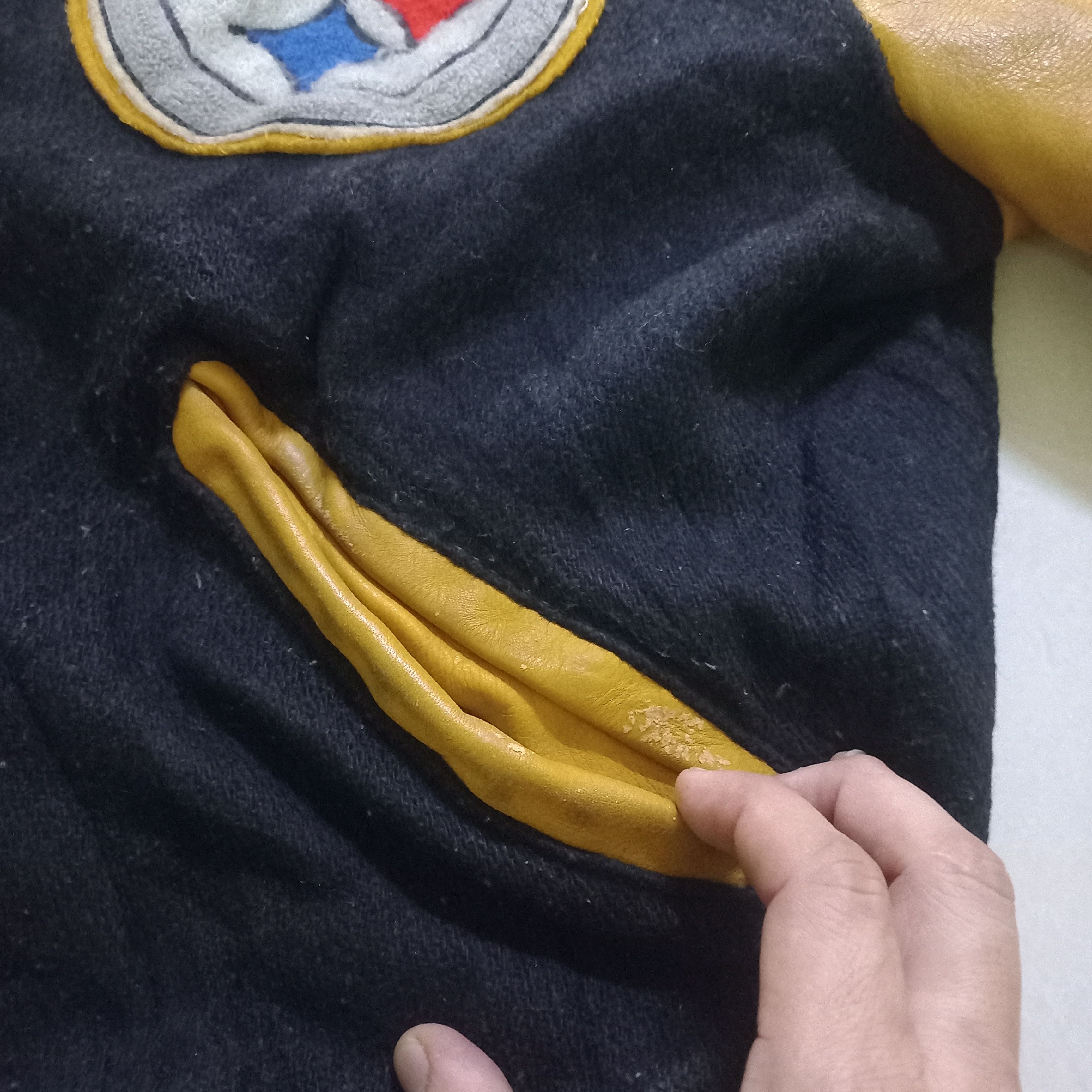 NFL × Vintage Vintage steelers nfl varsity jacket Size US M / EU 48-50 / 2 - 6 Thumbnail