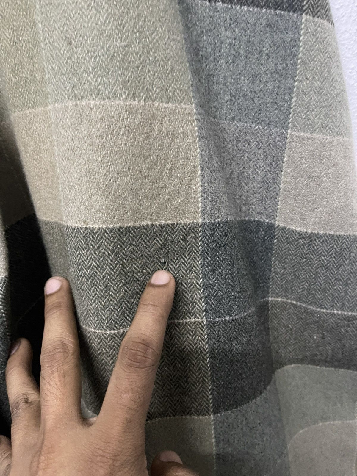 Comme des Garcons 80s COMME DES GARCONS TARTAN CHECKED OPEN LEG WOOL PANT Size 22" - 7 Thumbnail