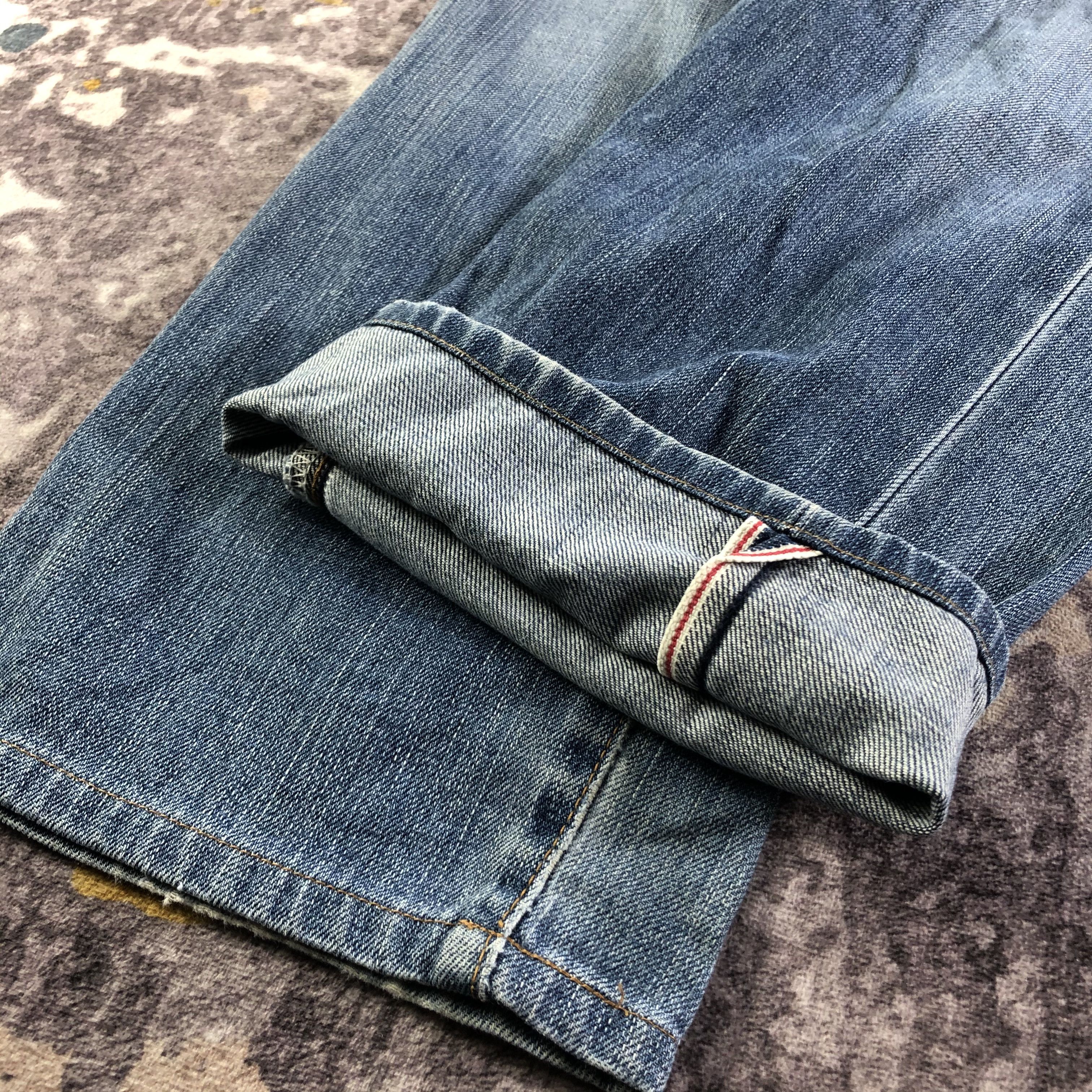 Vintage Vintage Blue Wash Wrangler Selvedge Jeans-JM3571 Size US 28 / EU 44 - 6 Thumbnail