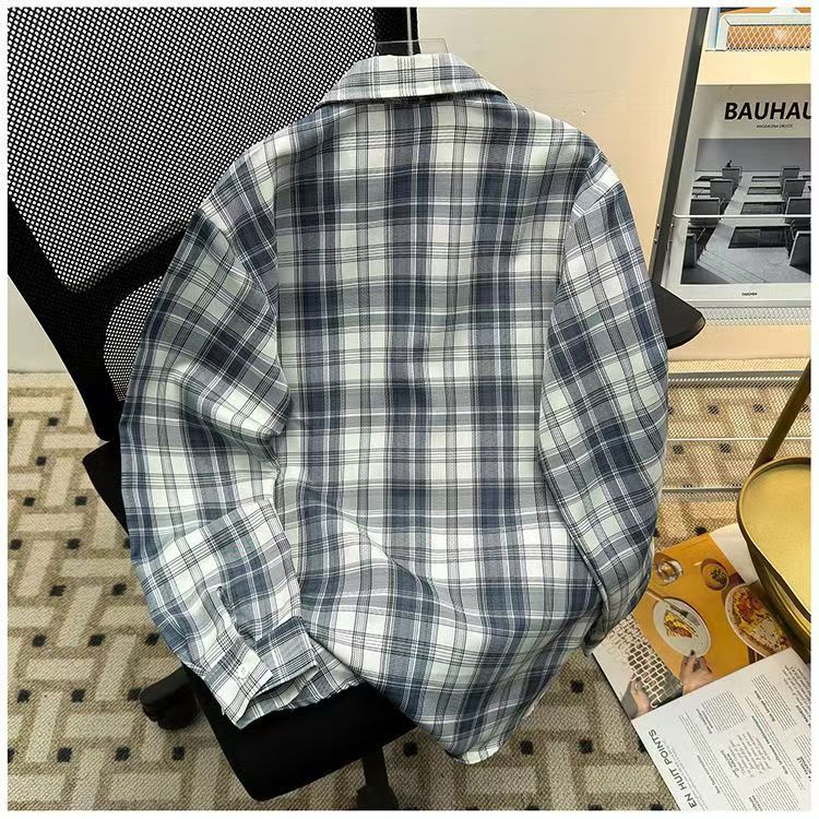 Vintage Blue & White Plaid Lightweight Shirt Size M Size US M / EU 48-50 / 2 - 2 Thumbnail