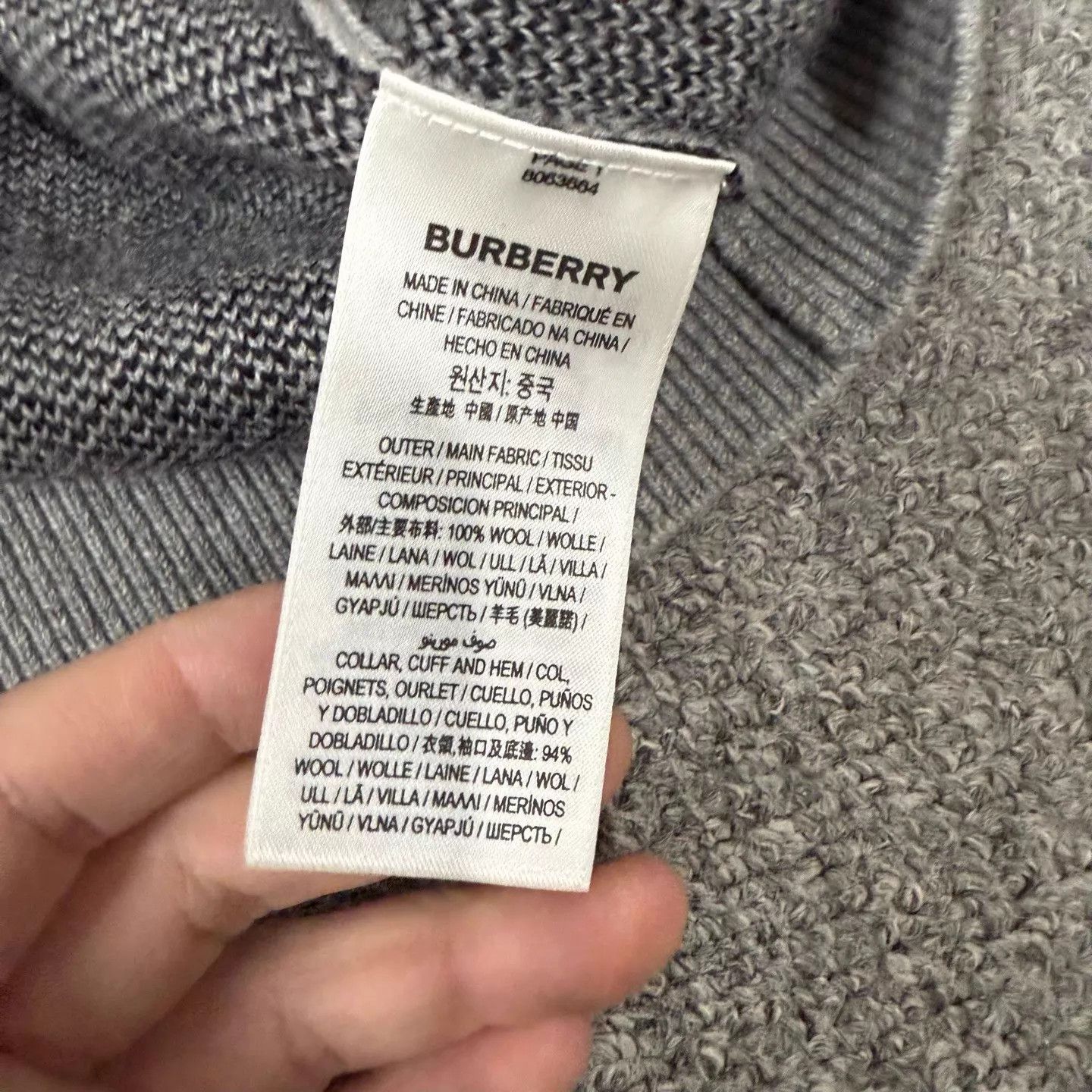 Burberry Burberry Gray Horseferry Unworn Sweater M Size US M / EU 48-50 / 2 - 4 Thumbnail