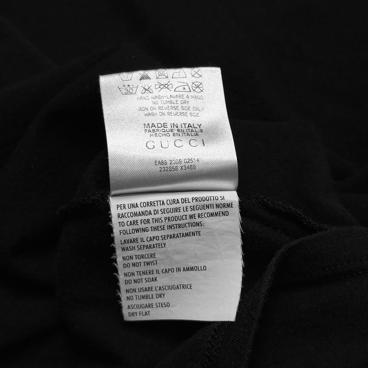 Gucci Gucci Made In Italy black Long Sleeve T Shirt Tom ford era Size US L / EU 52-54 / 3 - 7 Thumbnail