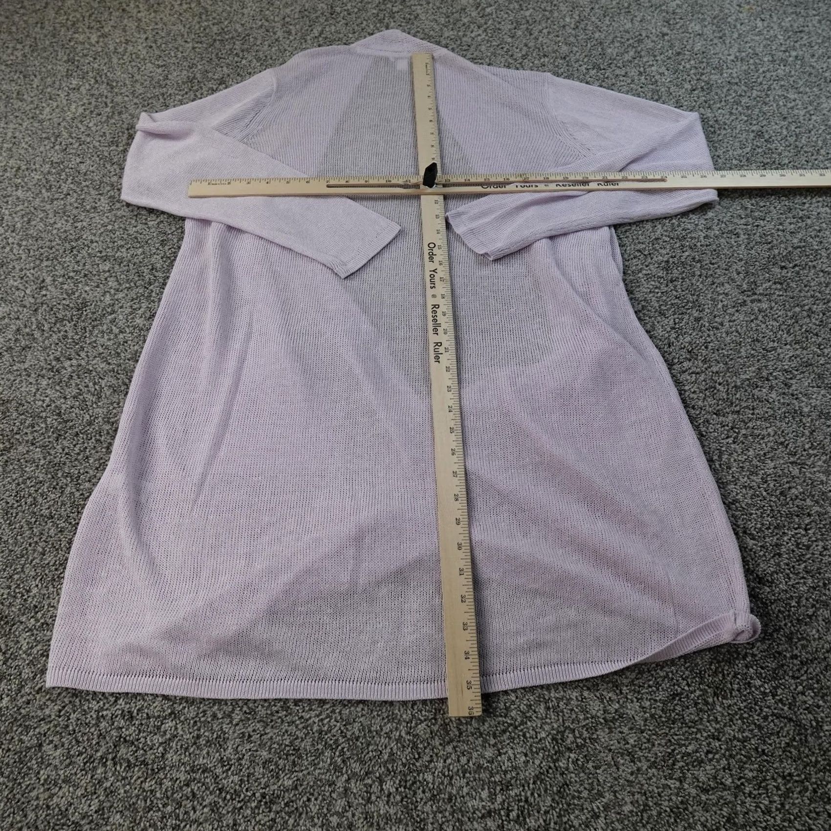 J. Jill VINTAGE J Jill Cardigan Womens L Purple Linen Open Front Tunic Duster Knit Layering Top Size L / US 10 / IT 46 - 5 Thumbnail