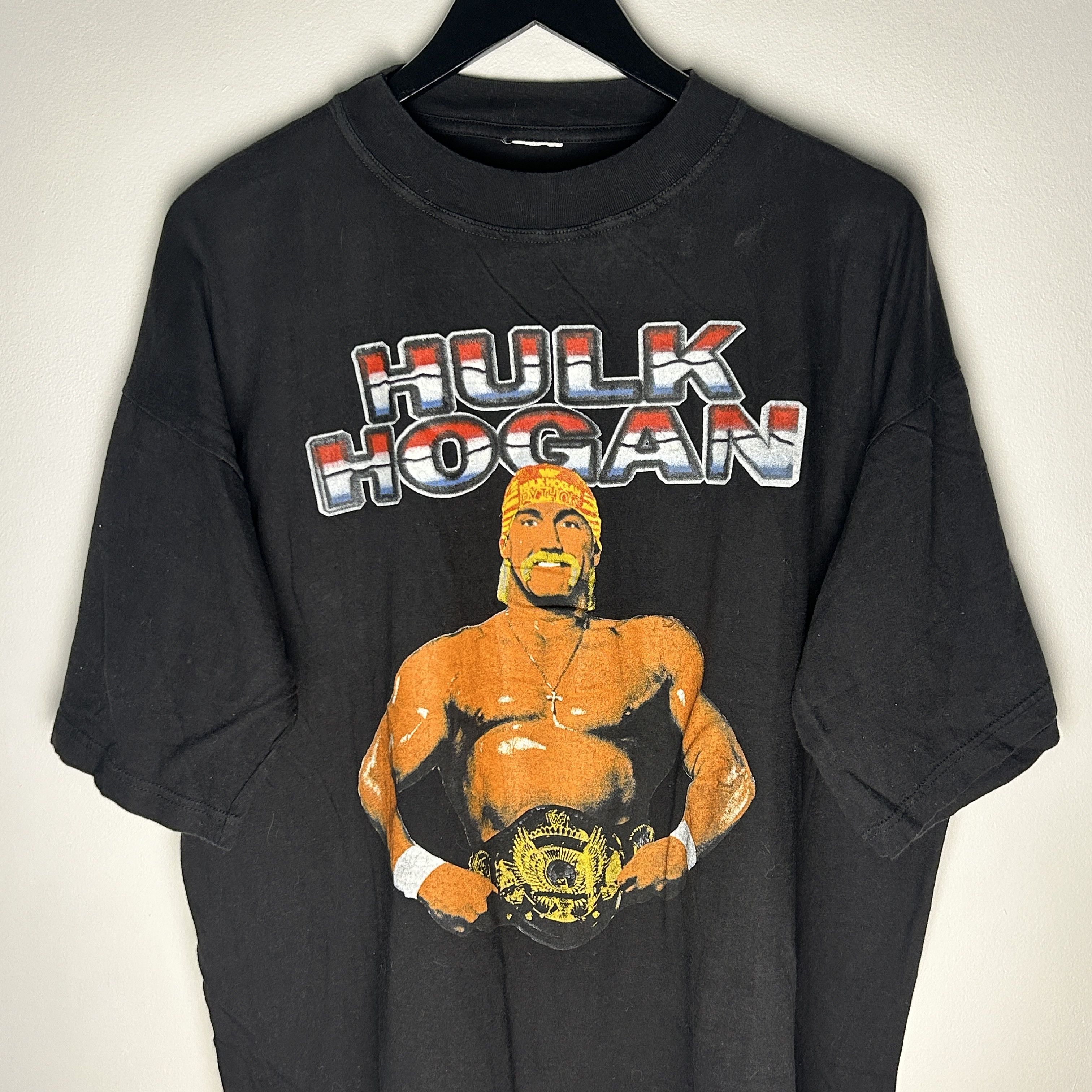 WWF Vintage Hulk Hogan 90’s WWF Wrestling T-shirt Size US XL / EU 56 / 4 - 2 Thumbnail