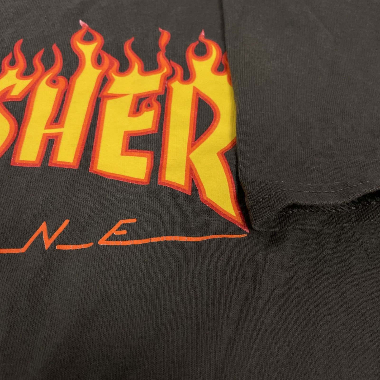 Thrasher Thrasher Magazine Mens Gray Cotton Flame Logo T-Shirt Medium Size US M / EU 48-50 / 2 - 3 Thumbnail