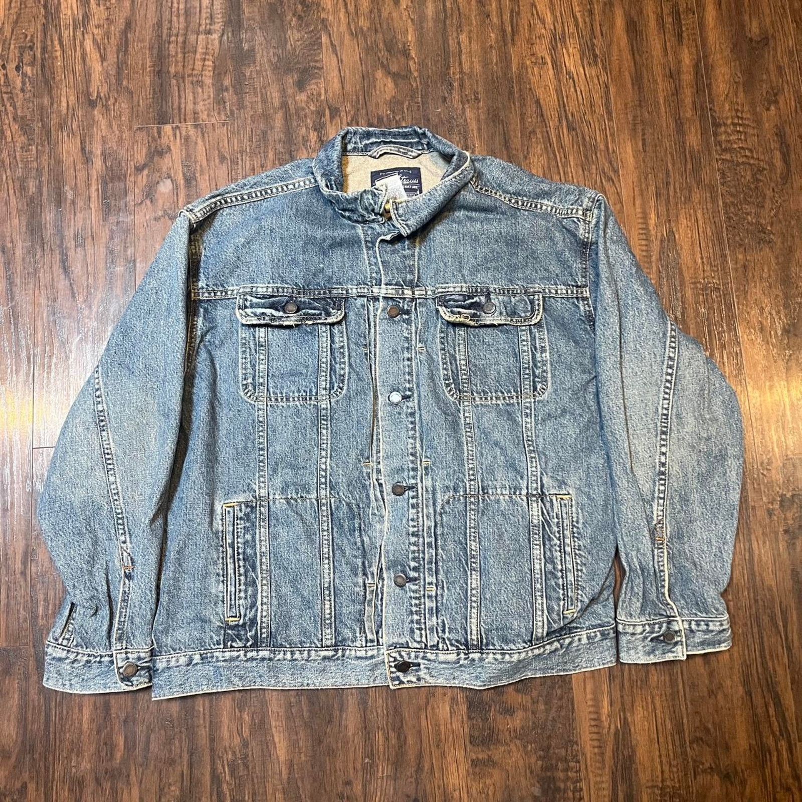 Levi's Vintage Levis Stratus Signature Denim Trucker Jacket Size US XXL / EU 58 / 5 - 1 Thumbnail