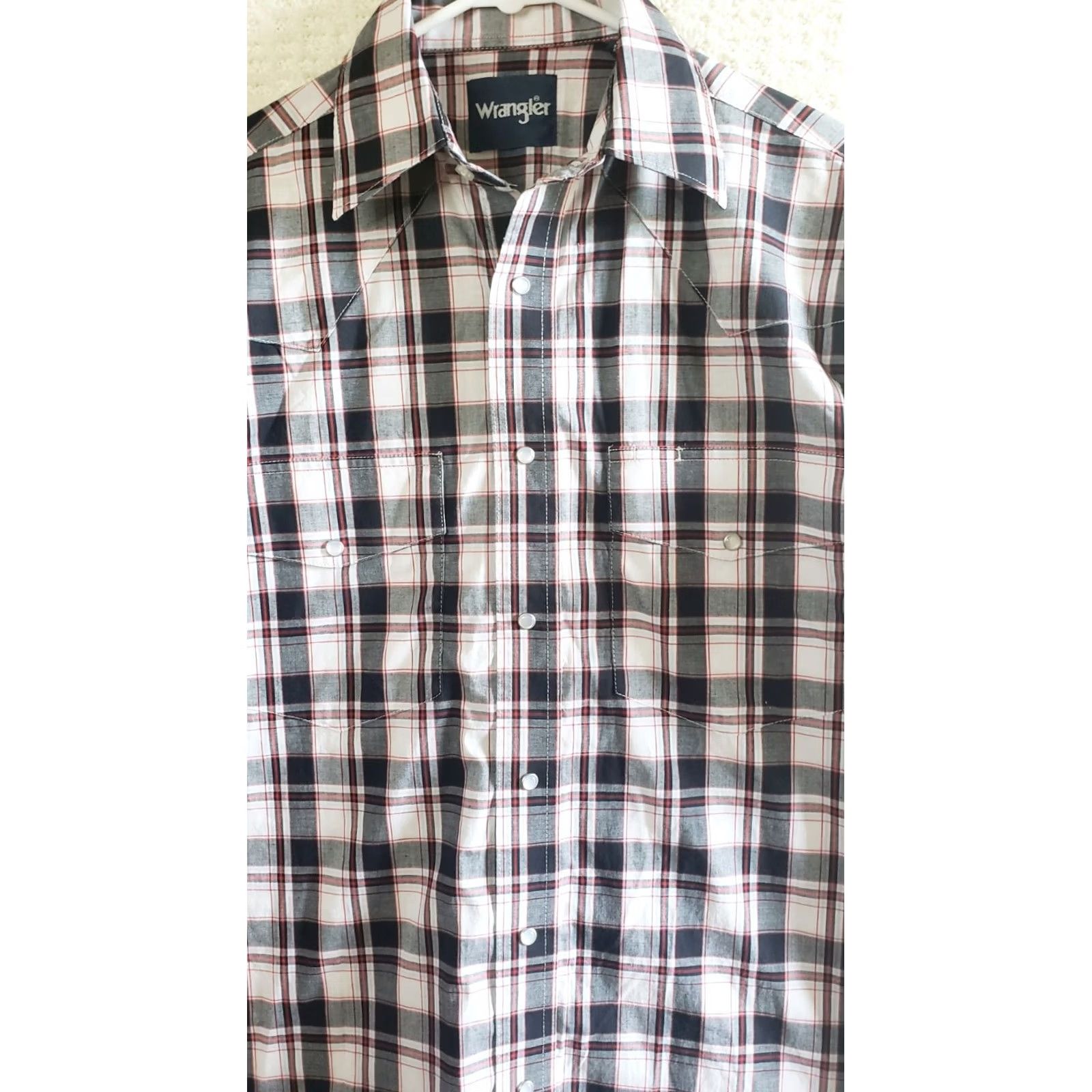 Wrangler WRANGLER WESTERN PEARL SNAP PLAID SHIRT Men Small Regular Button-Up Cotton Multicolor V-Stitched Pockets Size US S / EU 44-46 / 1 - 4 Thumbnail