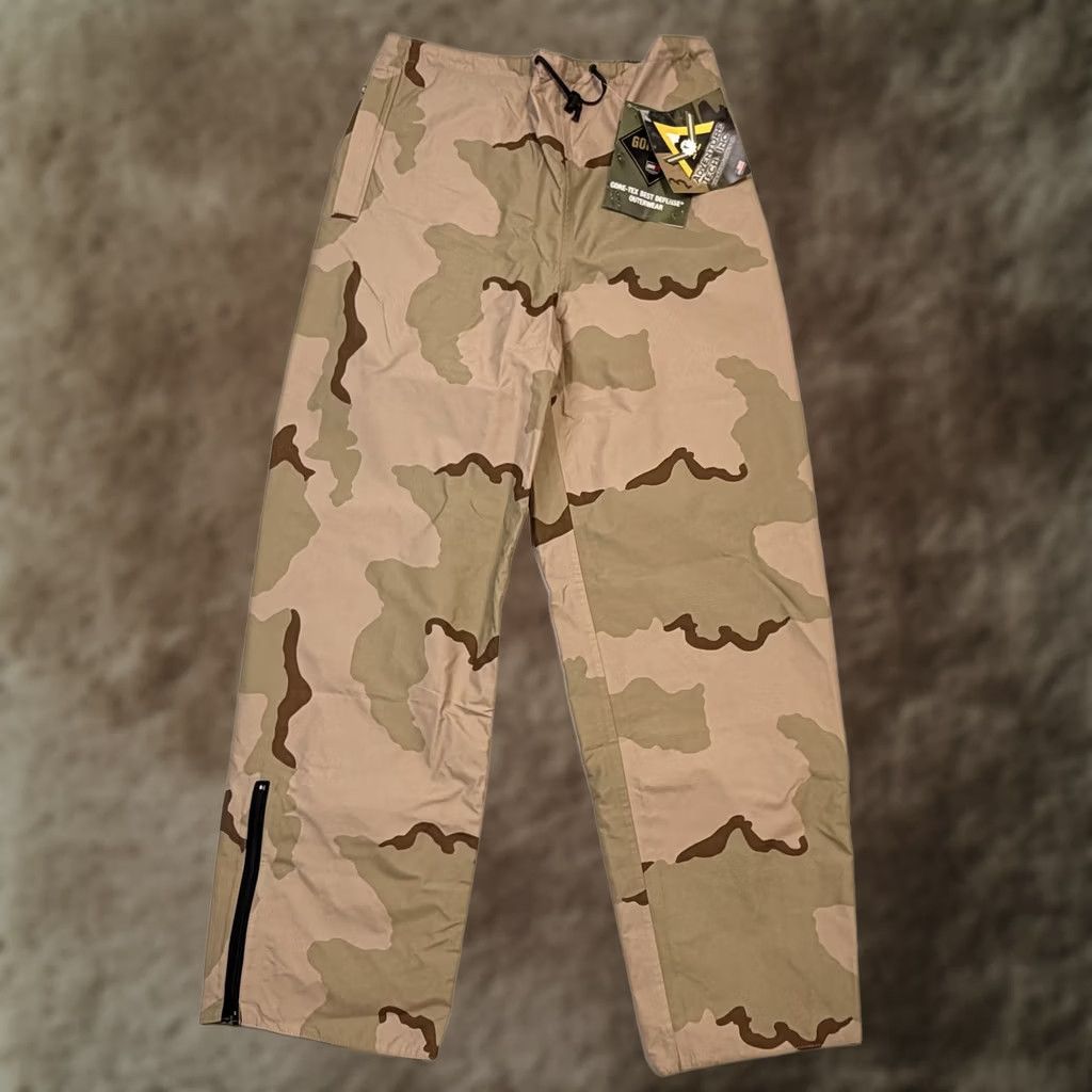 Rains Adventure Tech Pants Mens 34 Beige Camo Gore-Tex Waterproof Lined Ski Rain Shell Size US 34 / EU 50 - 1 Thumbnail