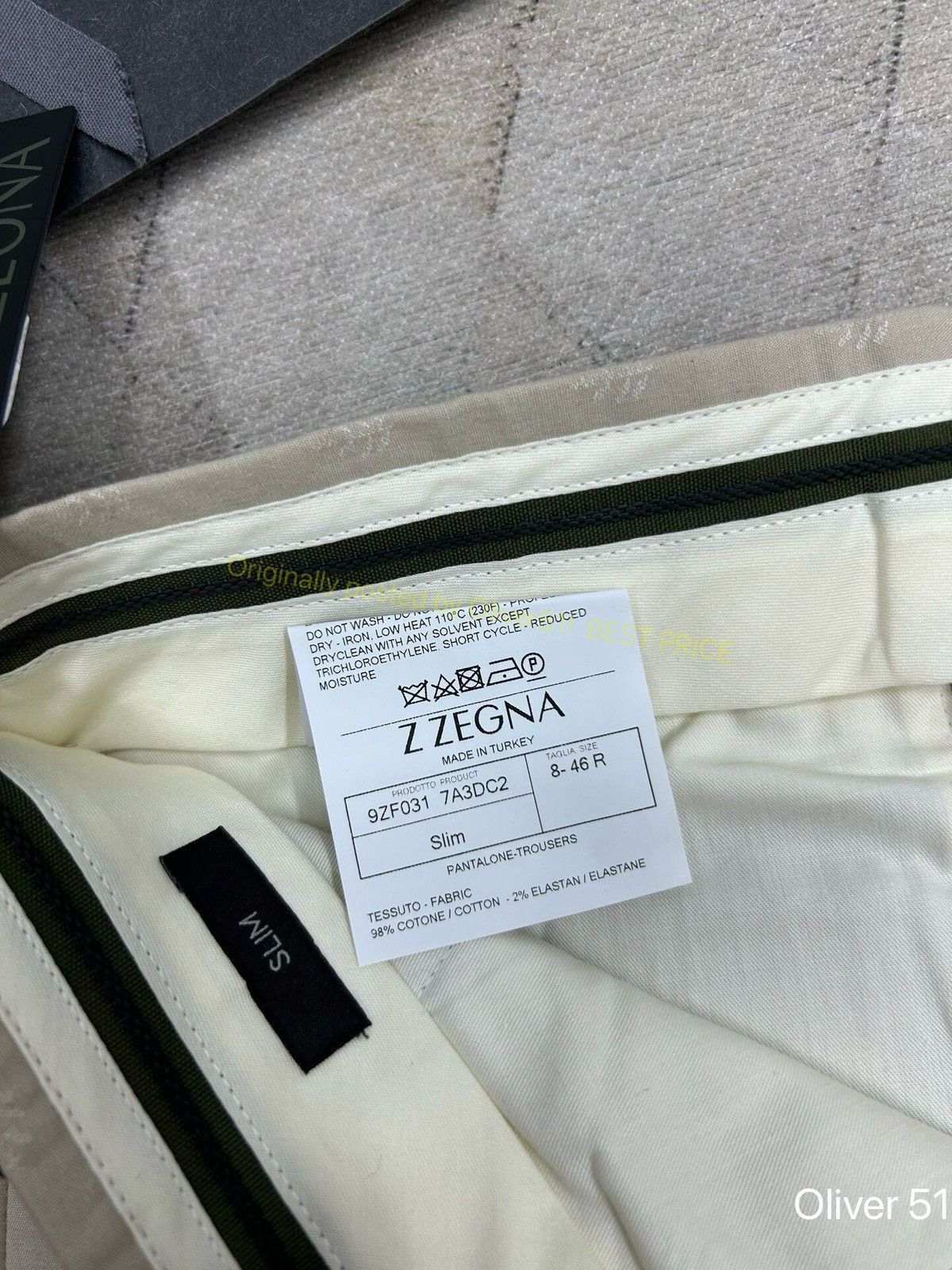 Z Zegna Zegna Khaki Casual Shorts BFAJVV261 Size US 30 / EU 46 - 5 Thumbnail